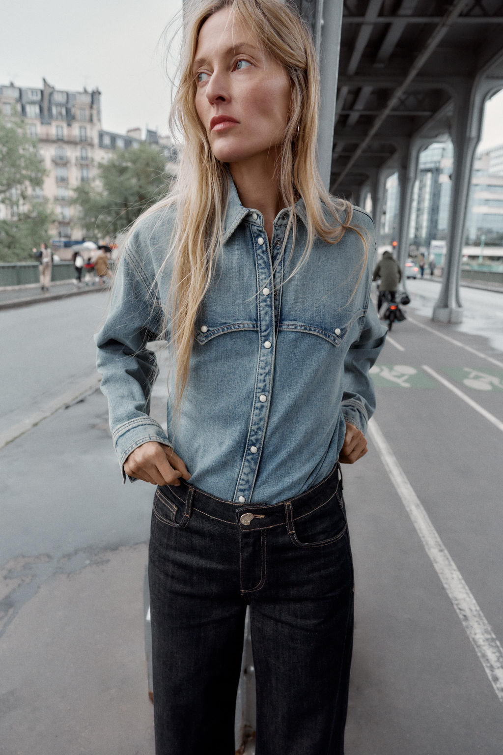Z1975 HIGH-WAIST WIDE-LEG JEANS - Zara фото 2