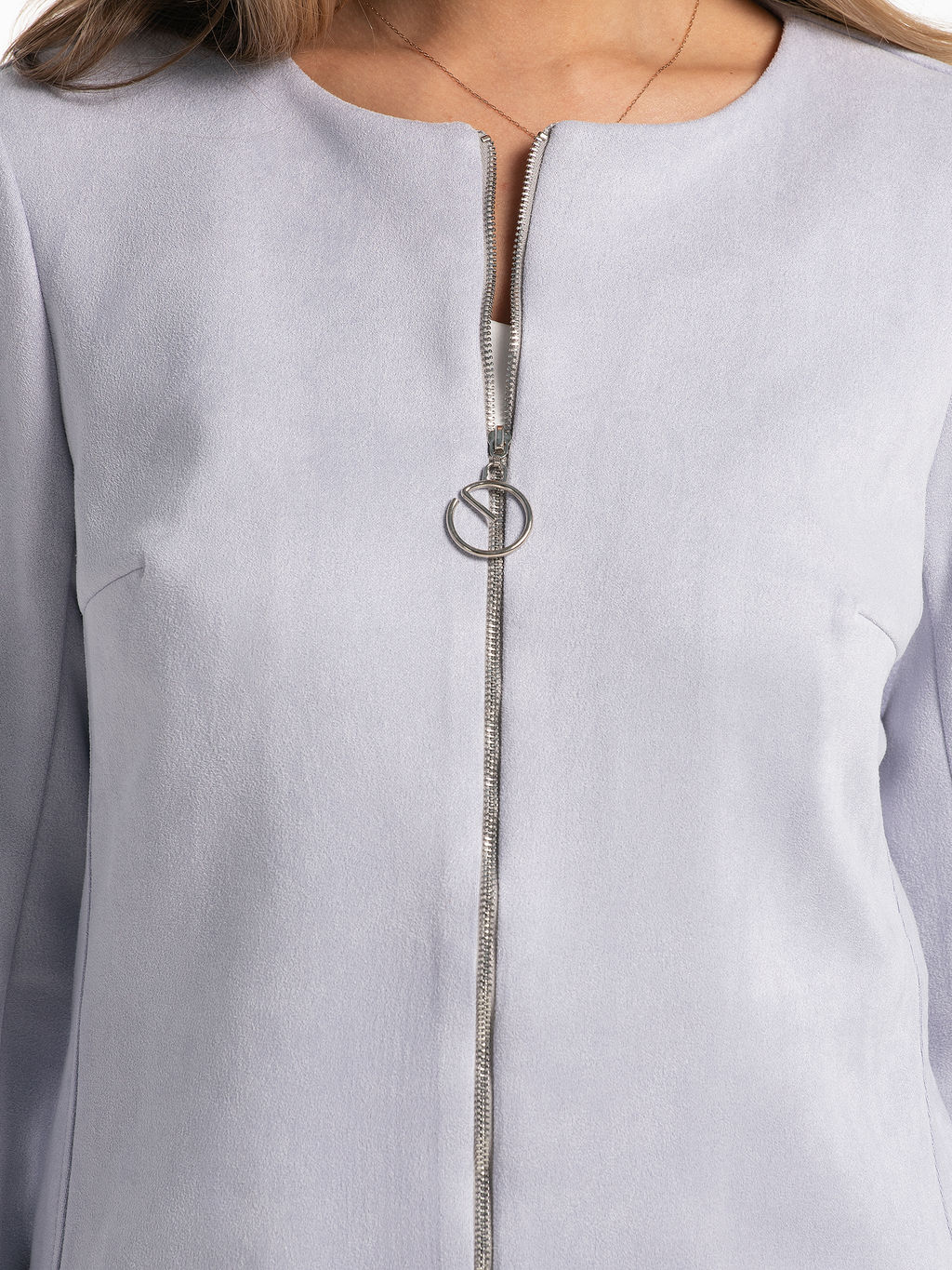 Костюм из трикотажной замши лавандовый - Odis фото 14