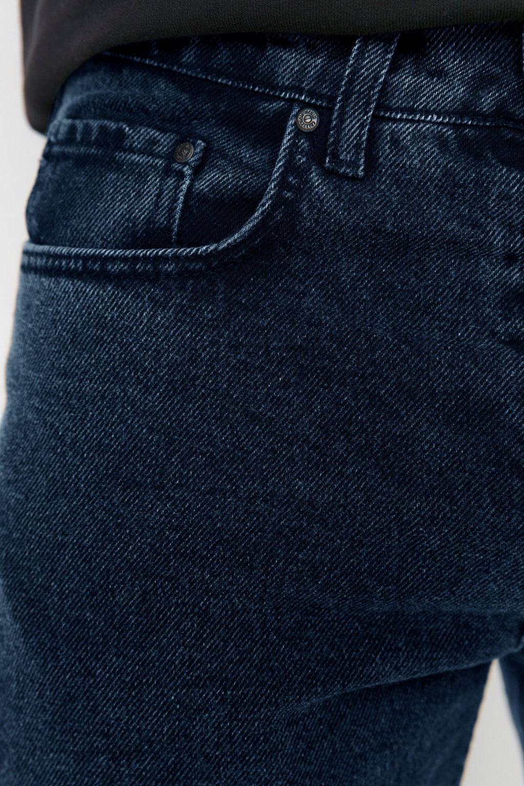 Lacivert %100 Pamuk Essential Fit Jeans Kot Pantolon TMNAW23JE00104