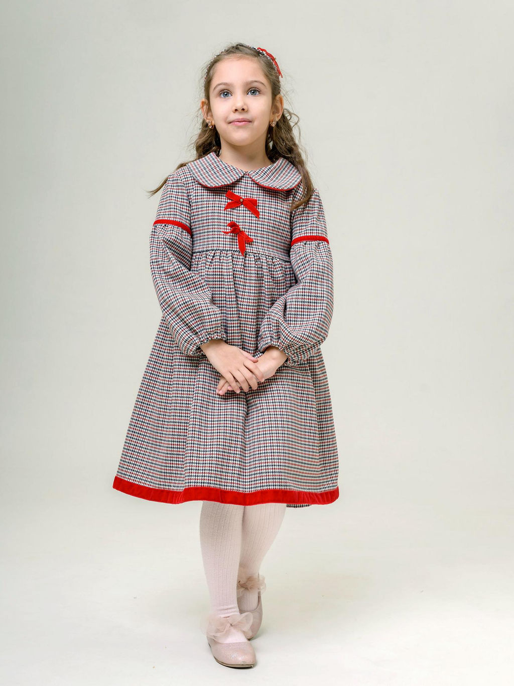 ДЛ 26-3 платье для девочки Мира красный