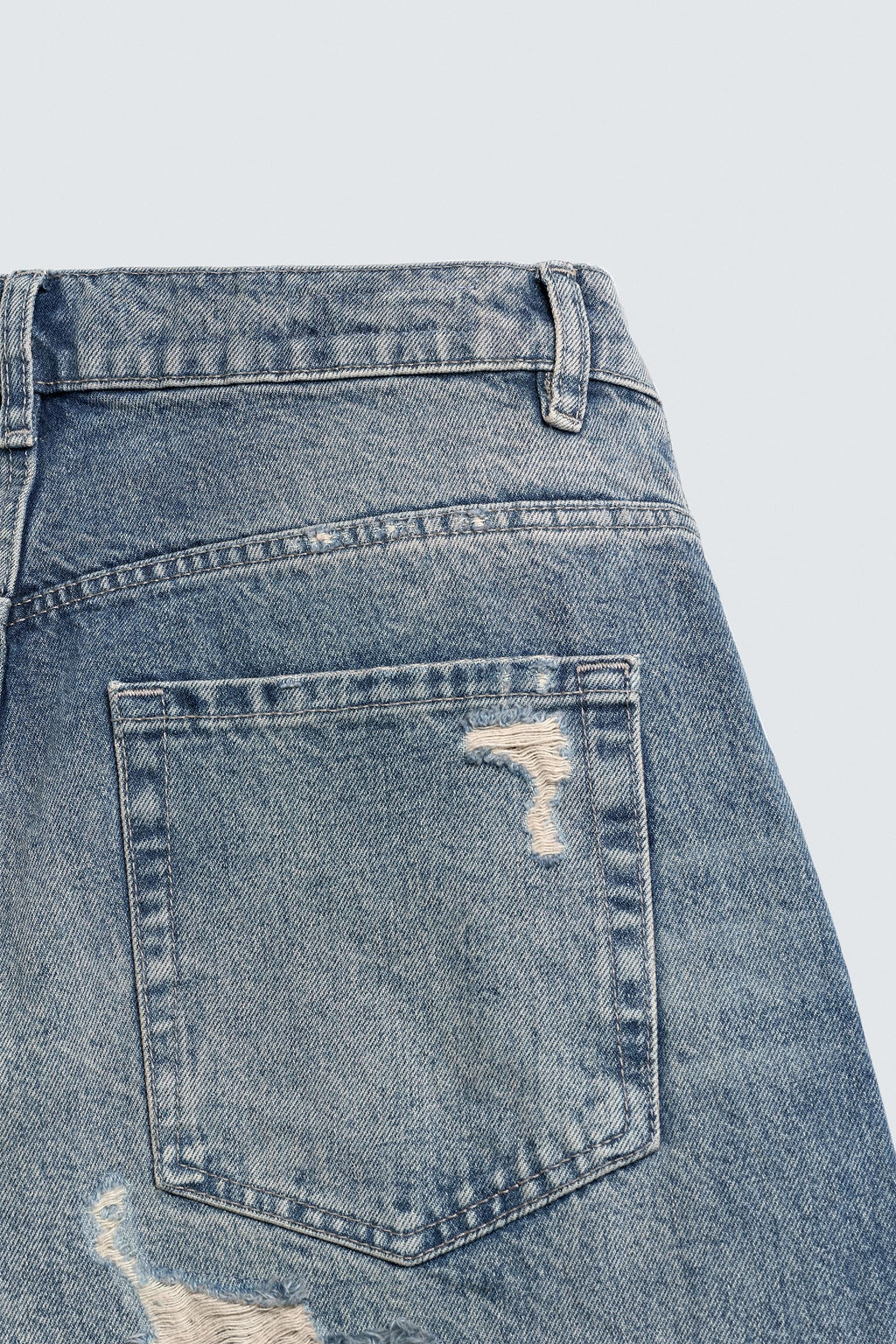 RIPPED BALLOON FIT JEANS - Zara фото 11