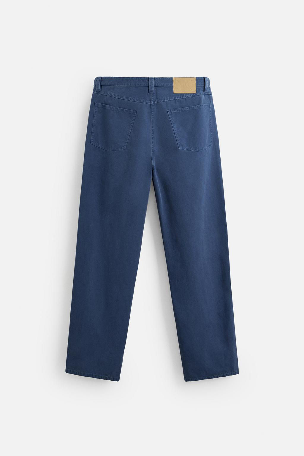 WASHED STRAIGHT-LEG TROUSERS - Zara фото 8
