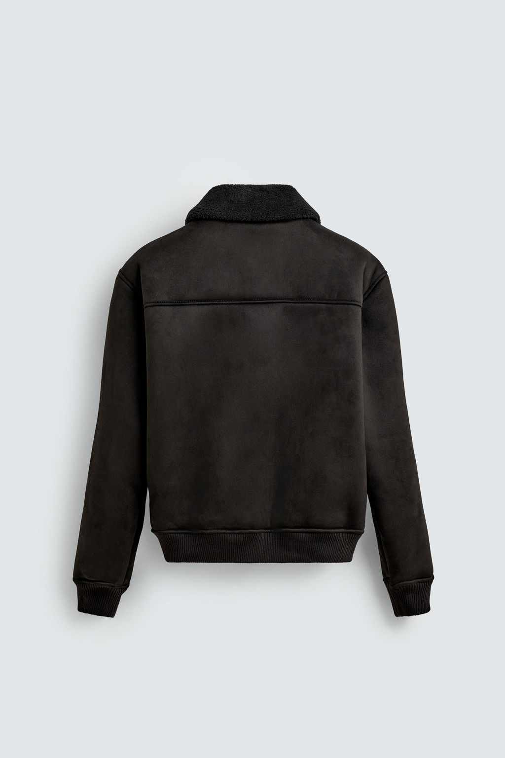 FAUX SUEDE JACKET WITH FAUX SHEARLING - Zara фото 8