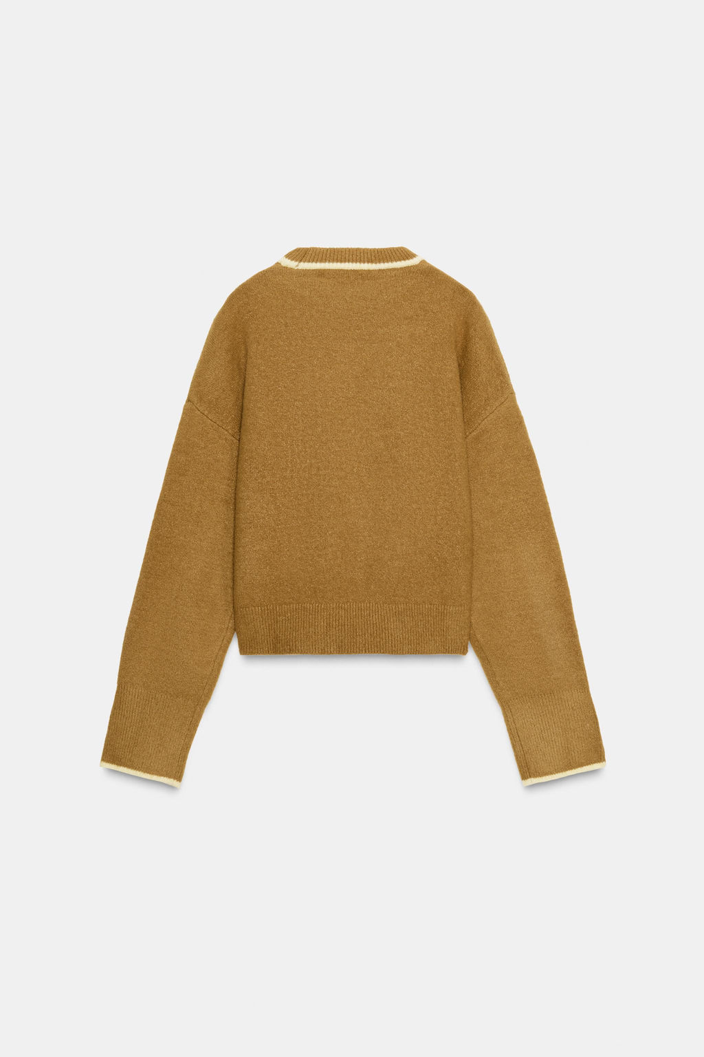 KNIT JUMPER WITH CONTRAST TRIMS - Zara фото 6