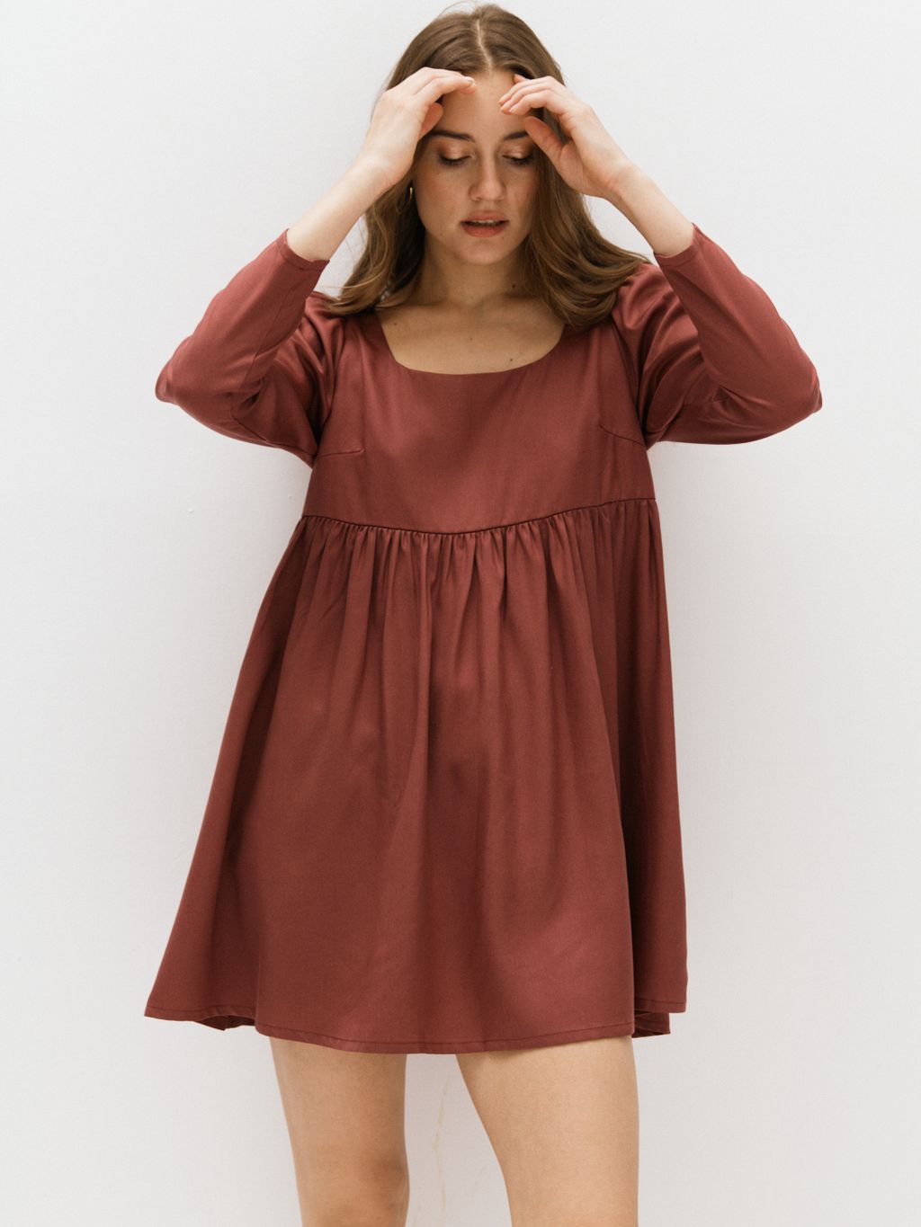 Платье 123.050027/бордовый - Seven senses фото 5