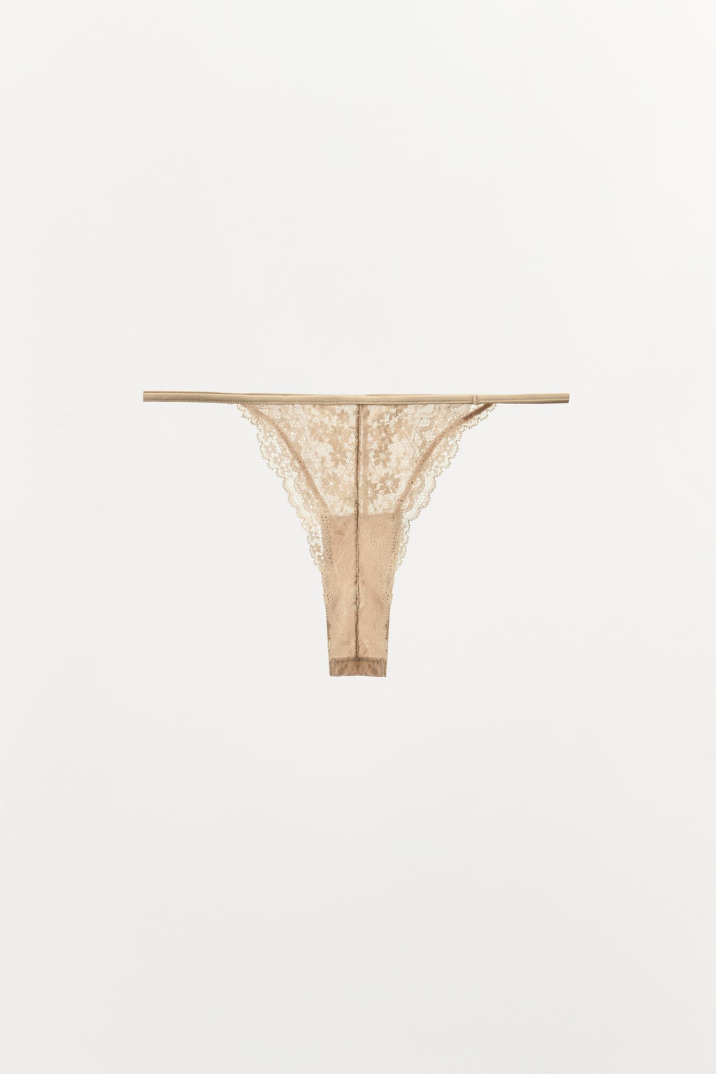 BRAGUITA ESCOTADA ENCAJE / Crudo - Zara фото 6