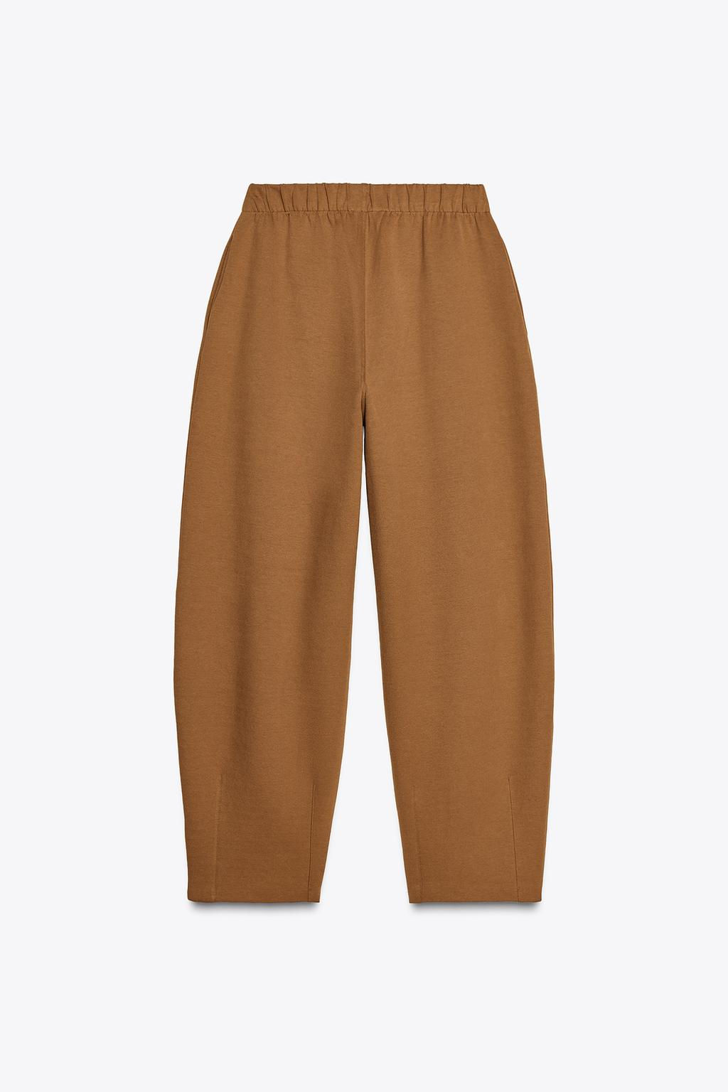 INTERLOCK COCOON TROUSERS - Zara фото 21