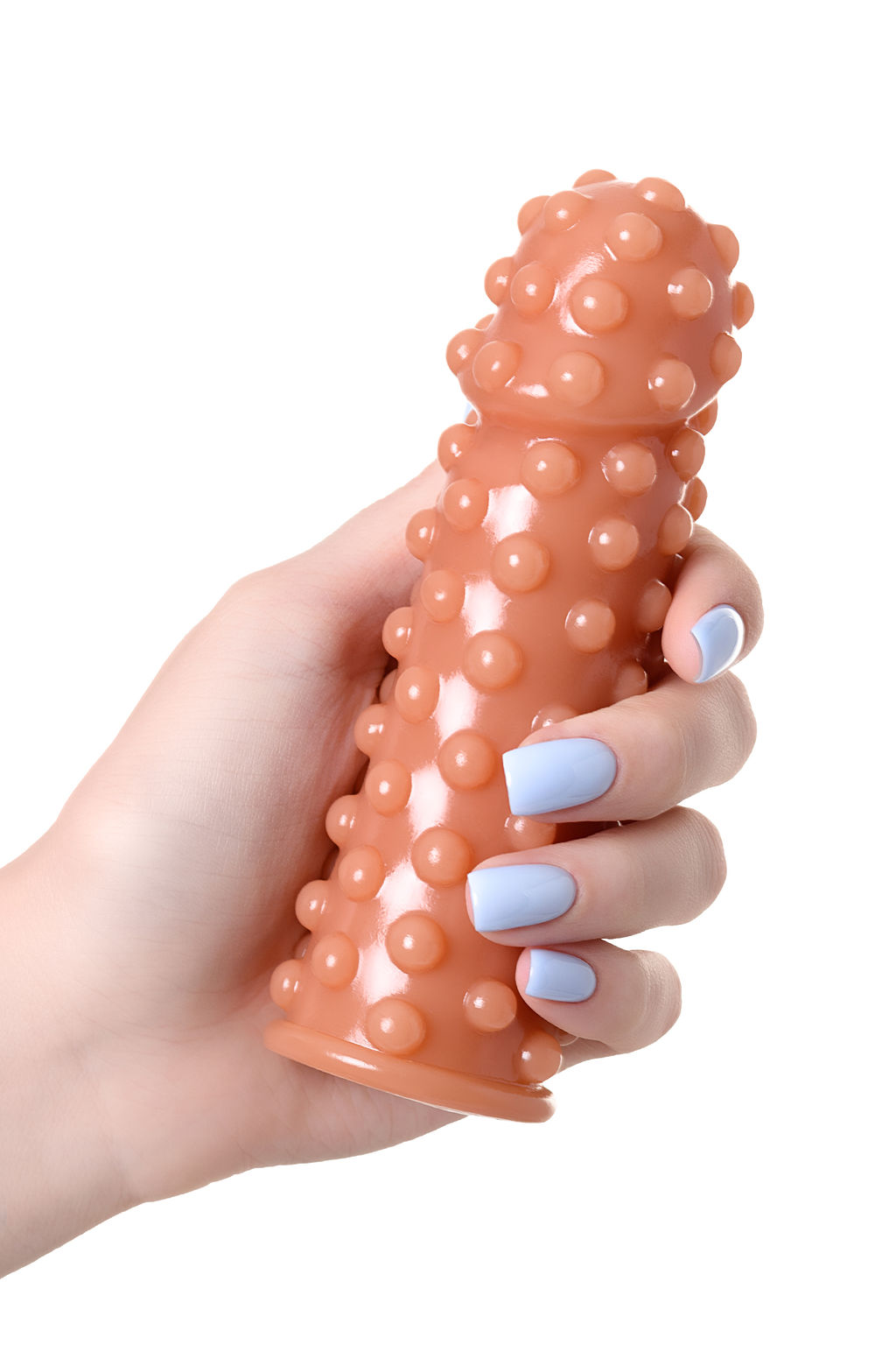 Насадка KOKOS реалистичная с дополнительной стимуляцией, TPE, телесная, 12.7 см  фото 8