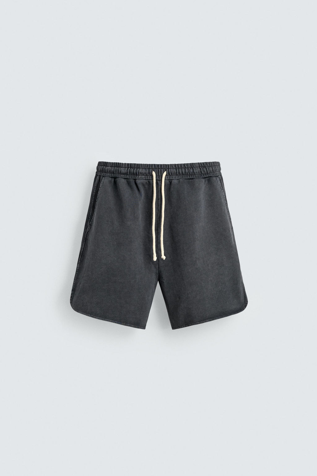 SHORTS JOGGER LAVADOS / Antracita oscuro
