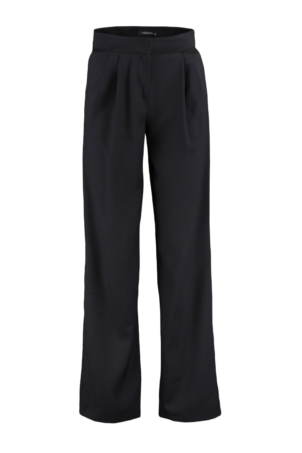 TRENDYOLMILLA Siyah Straight/Duz Kesim Pilili Dokuma Pantolon TWOSS19WX0017  фото 16