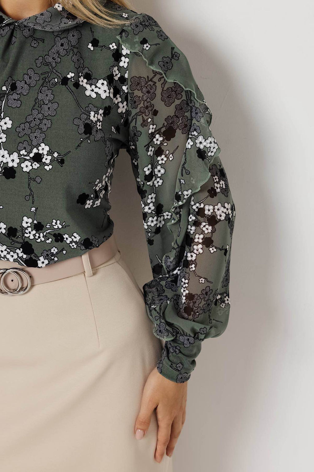 Блузка женская 7090/01/Оливковый - Rise фото 4