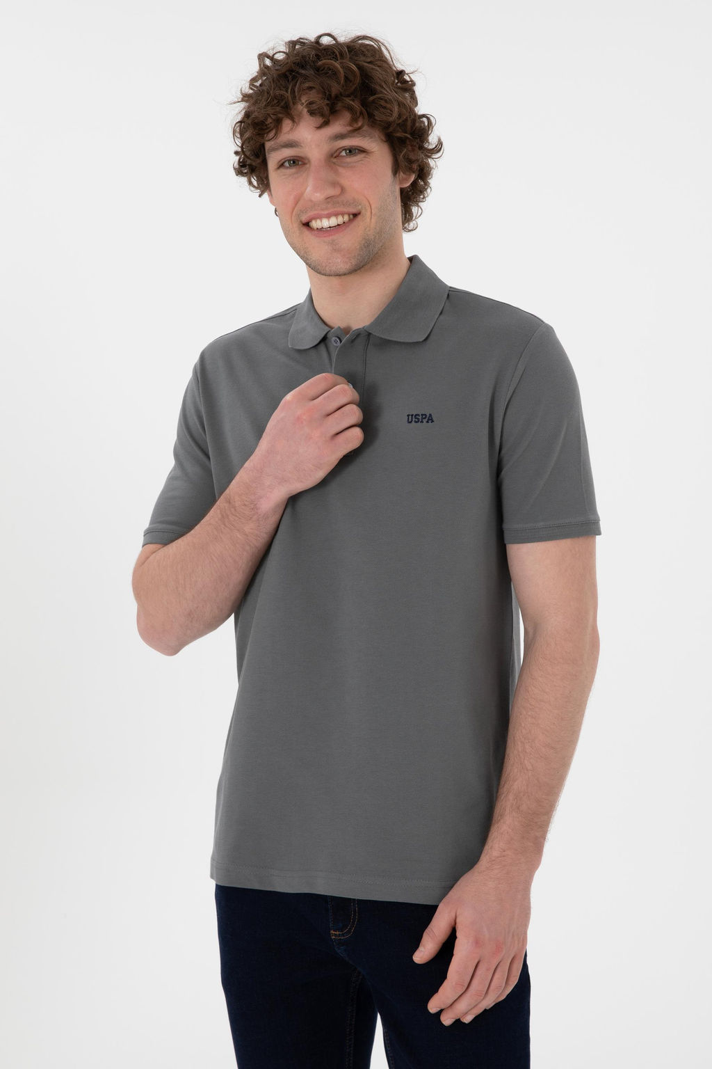 Erkek Gri Basic Ti__rt Sepette S_rpriz _ndirim - U.s. polo assn фото 4