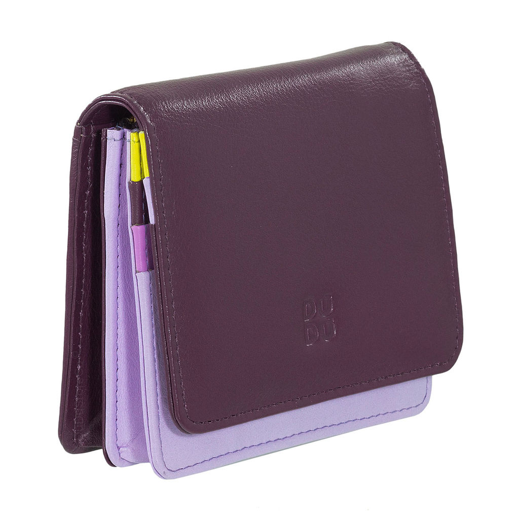 Итальянский кожаный кошелек DuDu серии Flores | темно-фиолетовый - Dudubags фото 4