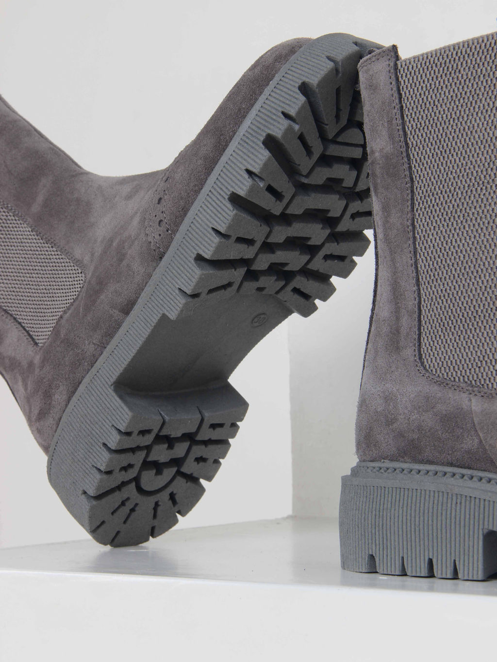 Челси 360.P.taskanagr. серый замок замша/Мех