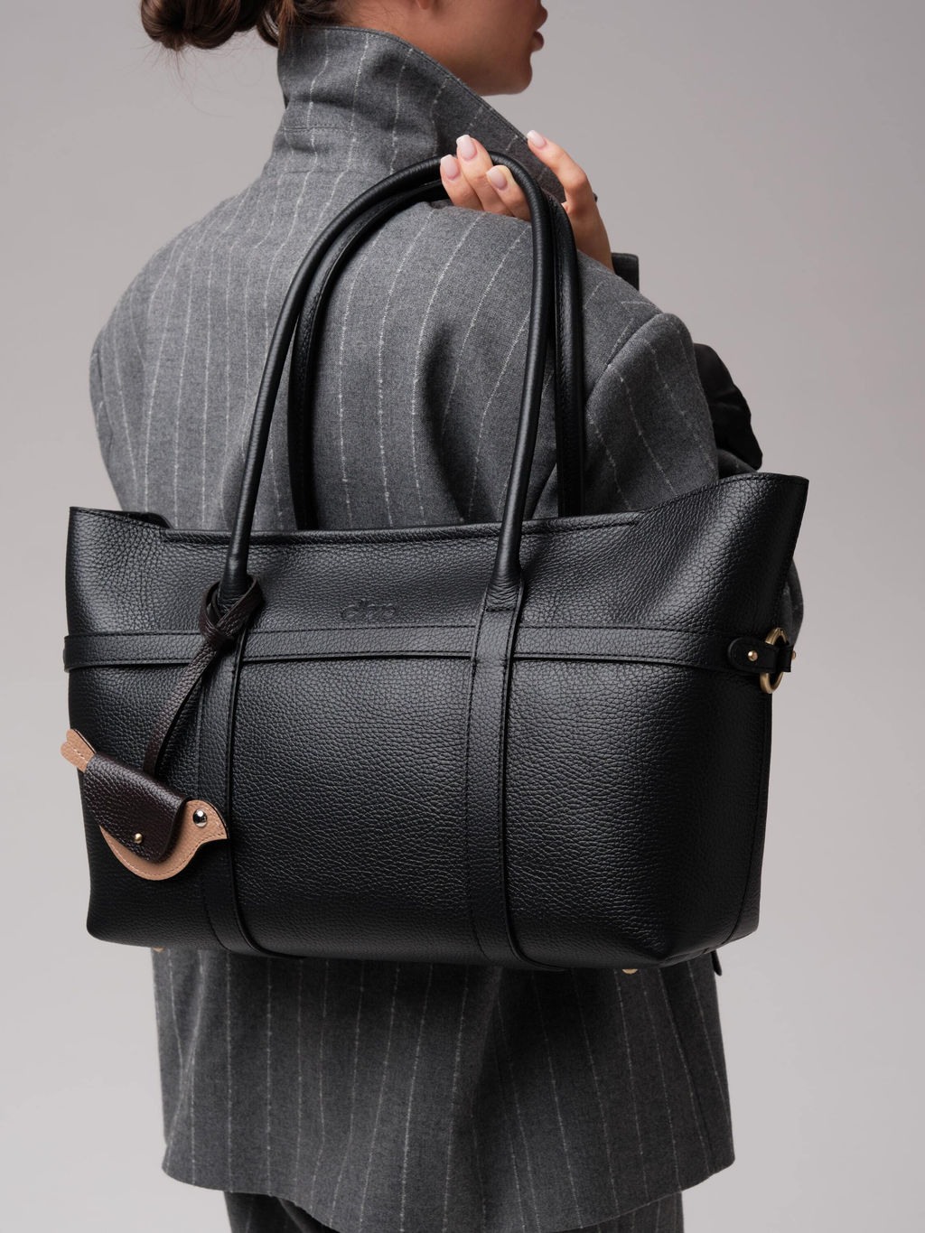 Кожаная сумка Birdy DBR 31229 черный  фото 3