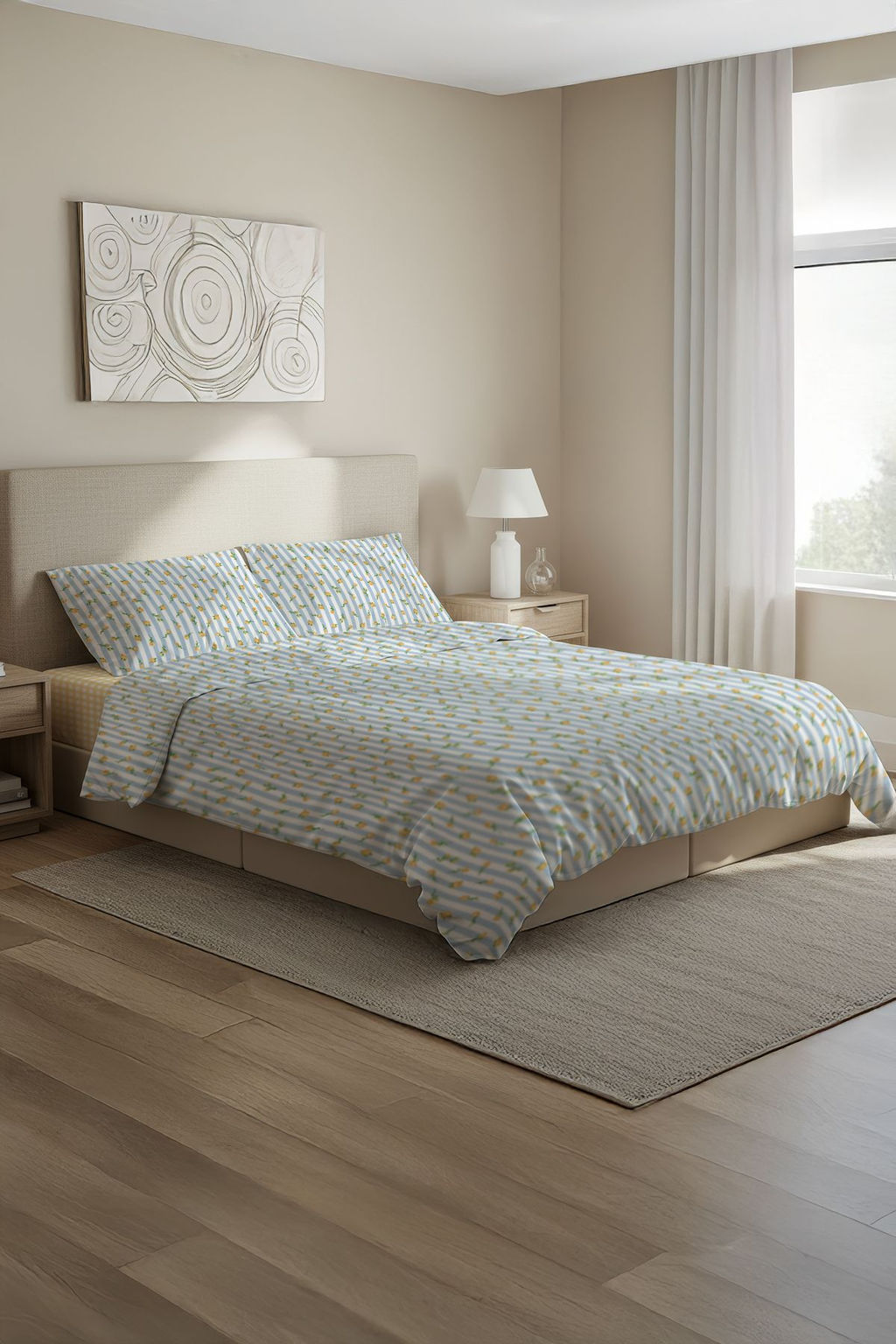 Trendyolmilla Home Beyaz-Siyah Cift Kisilik Nevresim TPHSS25CKN00013