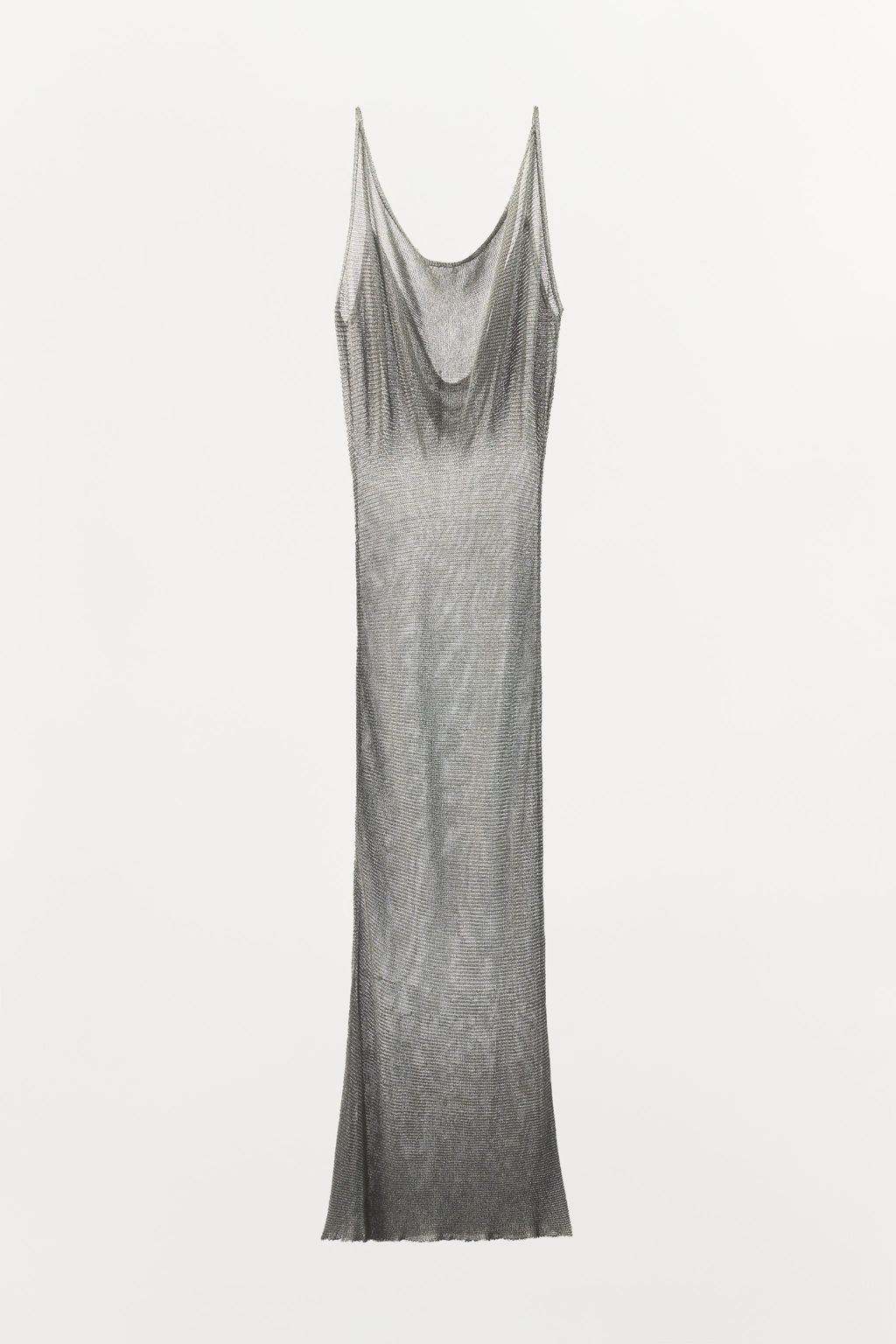 LIMITED EDITION METALLIC THREAD MESH DRESS - Zara фото 3