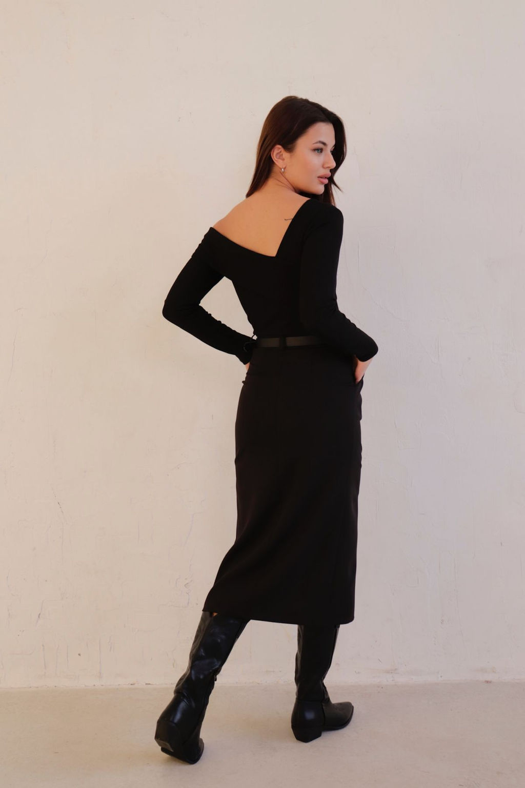 Юбка миди-макси с разрезом спереди - Martichelli фото 99