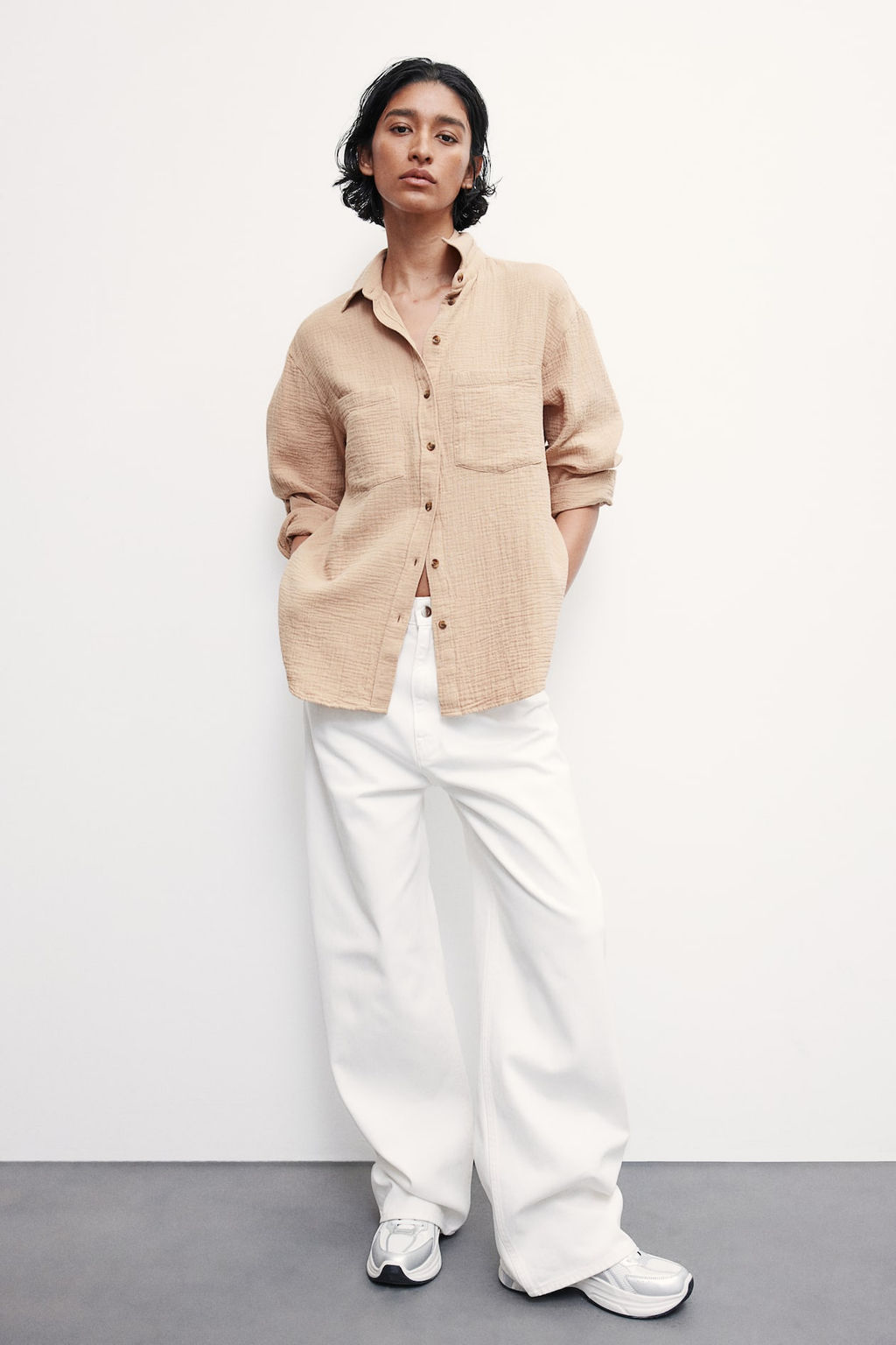 Camisa de algodon - H&m фото 3