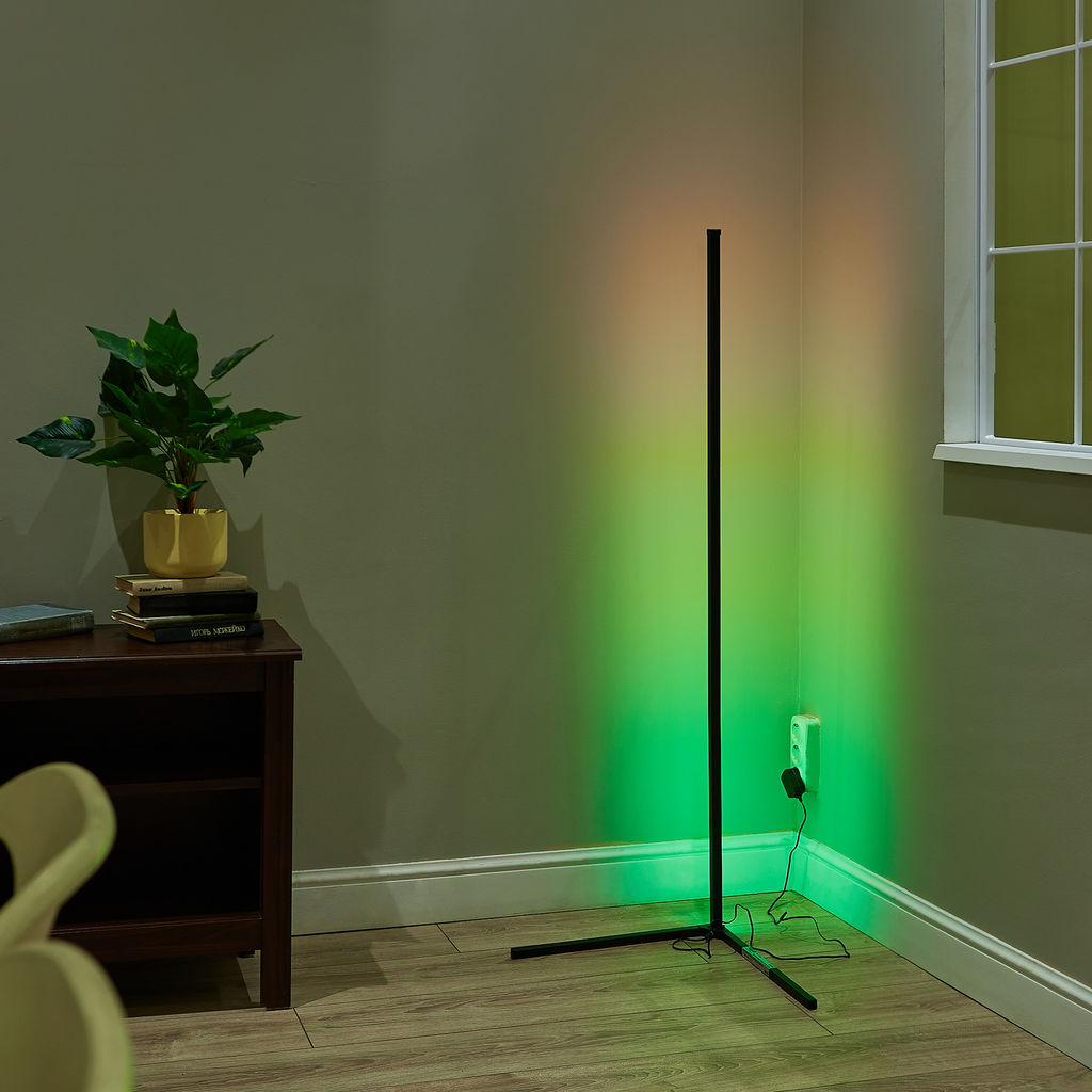 ULM-T630 10W/RGB/DIM/RC BLACK Торшер напольный светодиодный, 10W. RGB свет. Диммер. Пульт ДУ (в/к). Черный. ТМ Uniel - Volpe фото 15