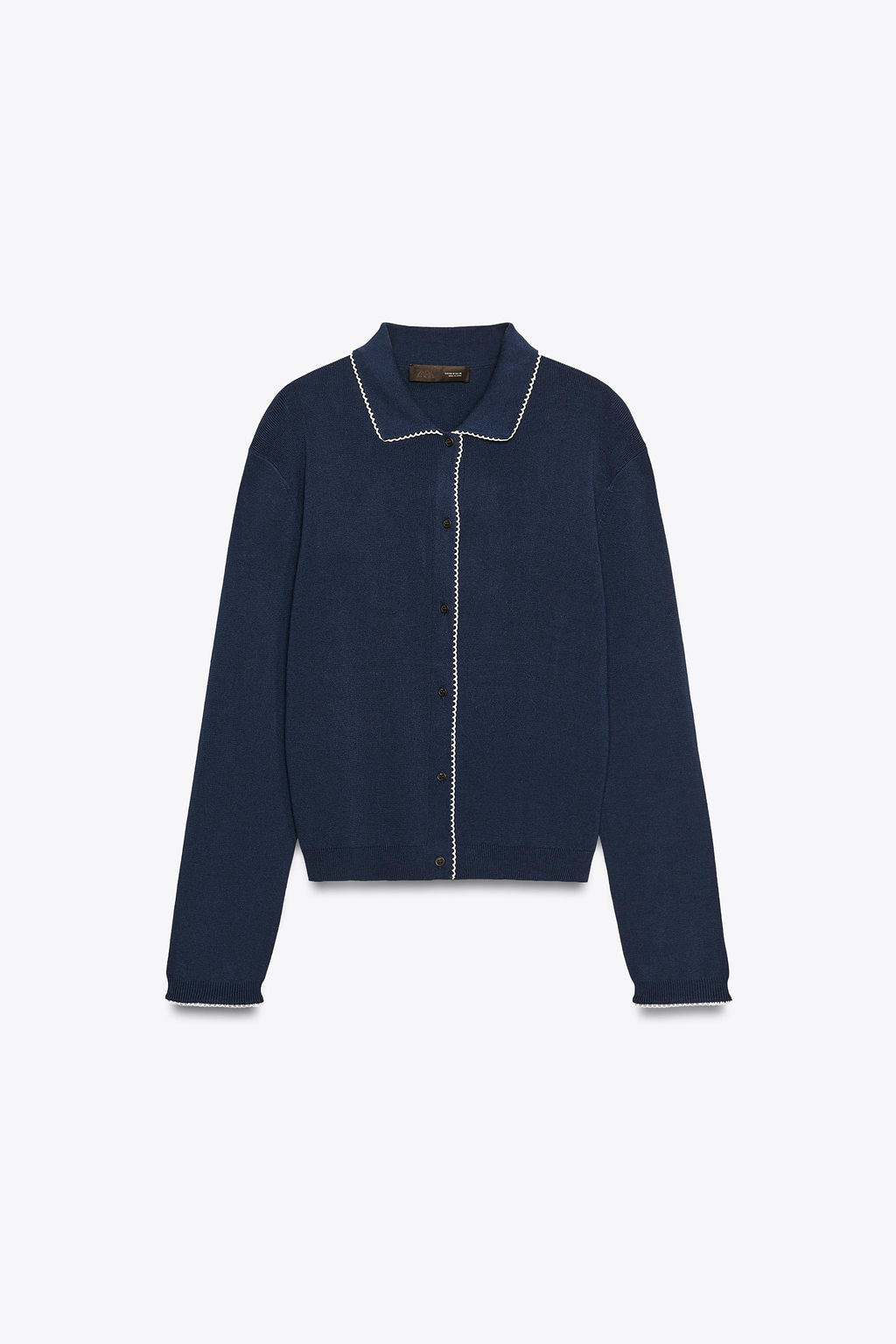 PETER PAN COLLAR KNIT CARDIGAN - Zara фото 6