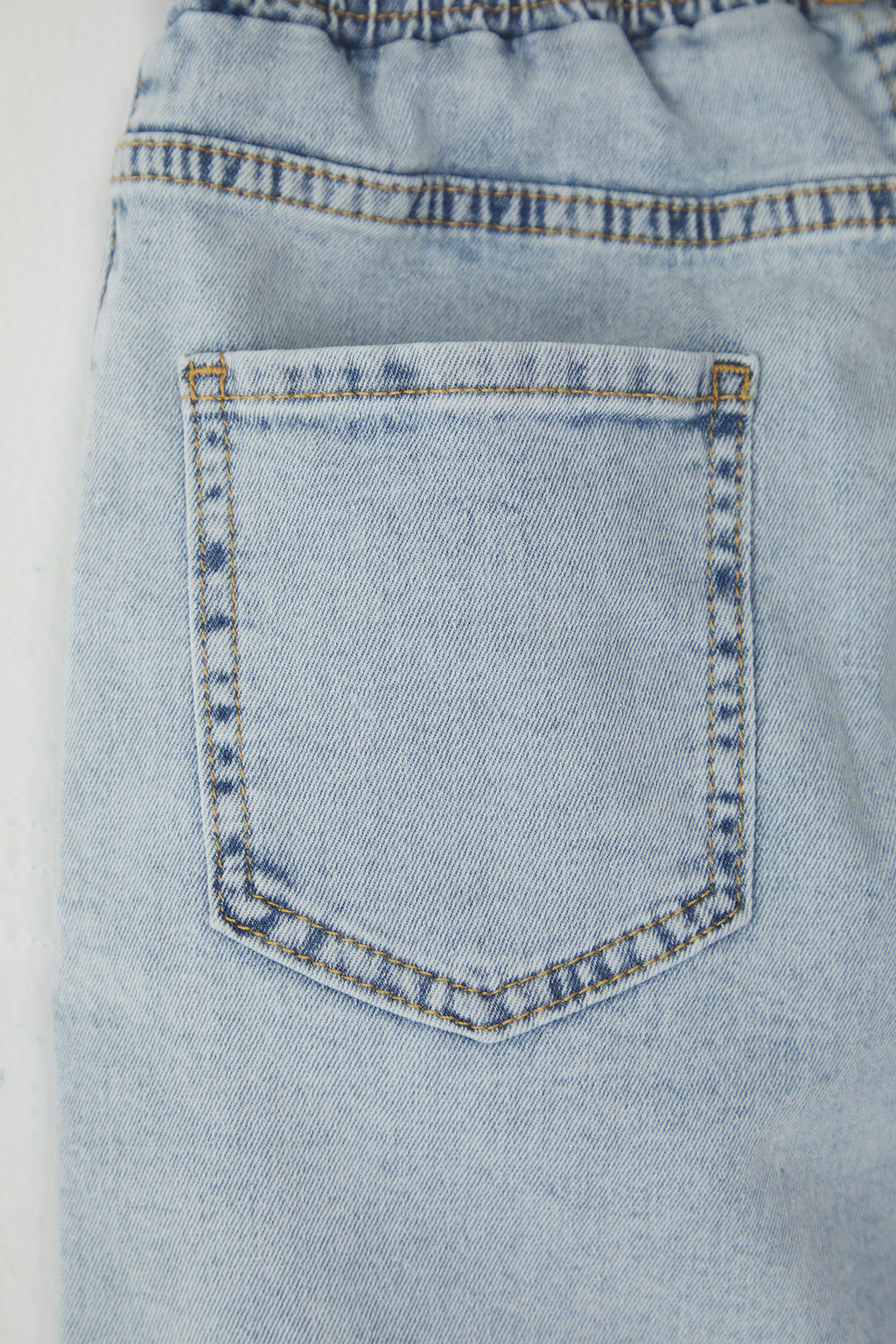 Ac?k Mavi Erkek Cocuk Pamuklu Cepli Lastikli Denim Sort & Bermuda TKDSS25SR00008