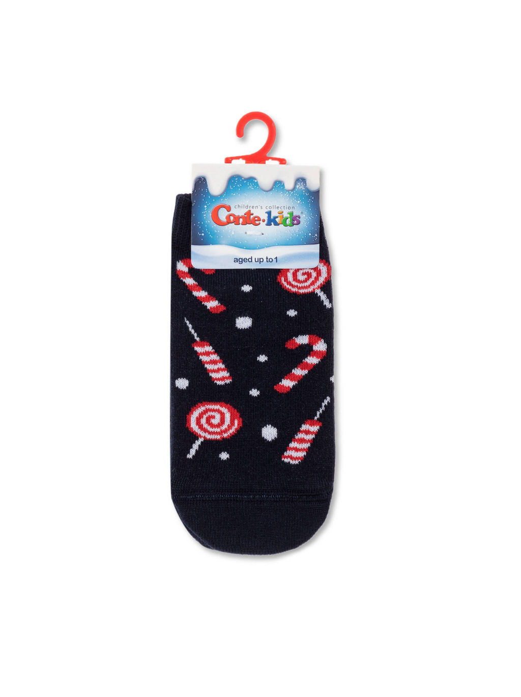 Цена за 2 пары CONTE-KIDS Новогодние носки Sweets т.синий
