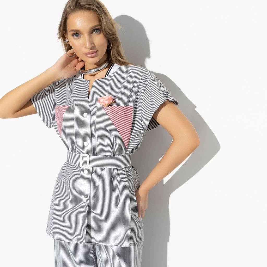 Брючный костюм, Раскрываю таланты (2 в 1, с поясом) - Charutti фото 3