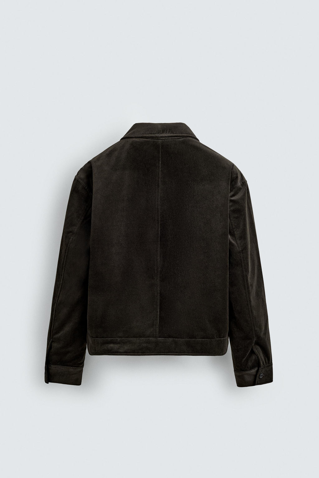 TEXTURED VELVET OVERSHIRT