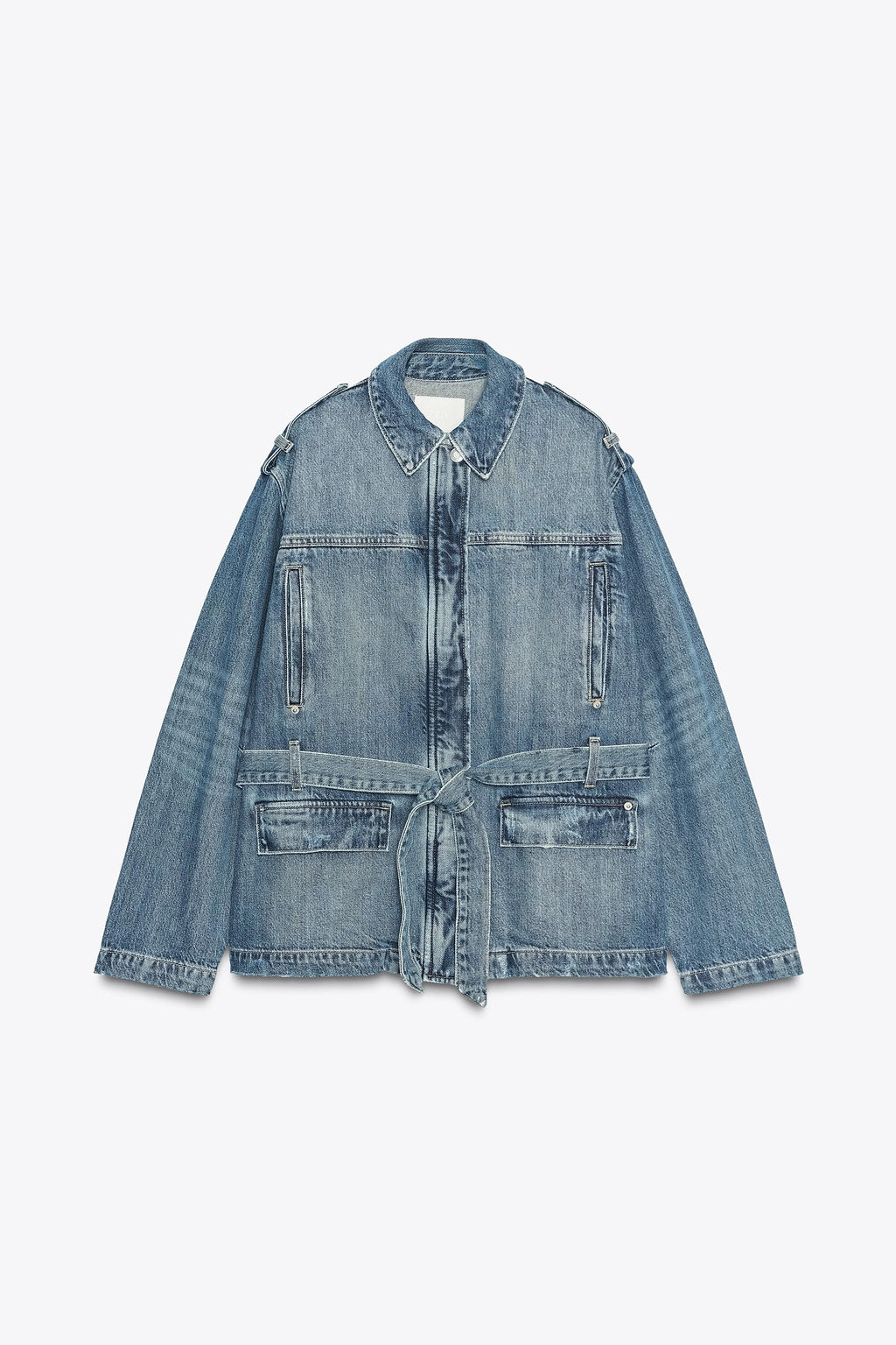 TRF LONG DENIM JACKET - Zara фото 8