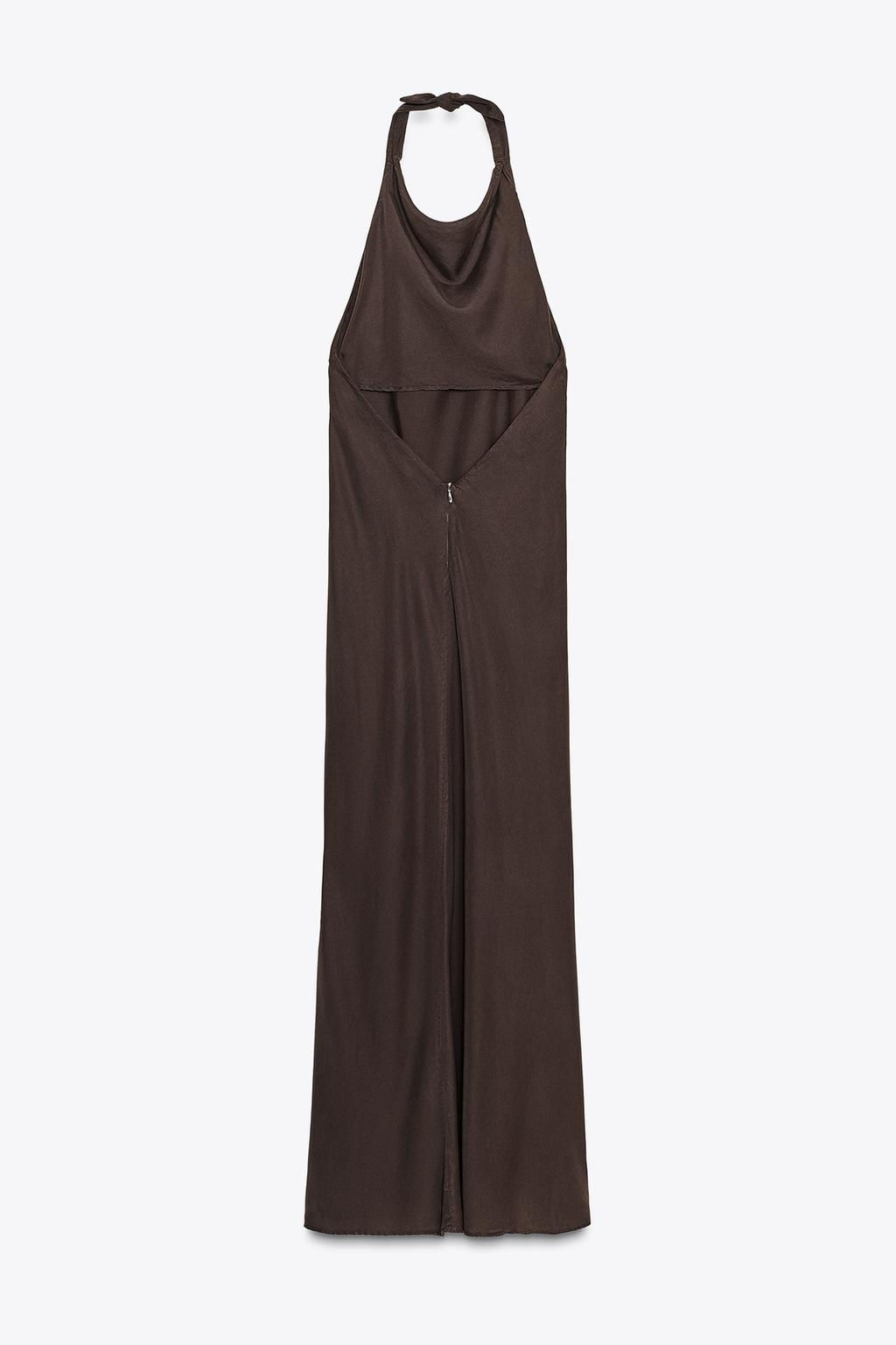 FLOWING HALTER DRESS - Zara фото 7