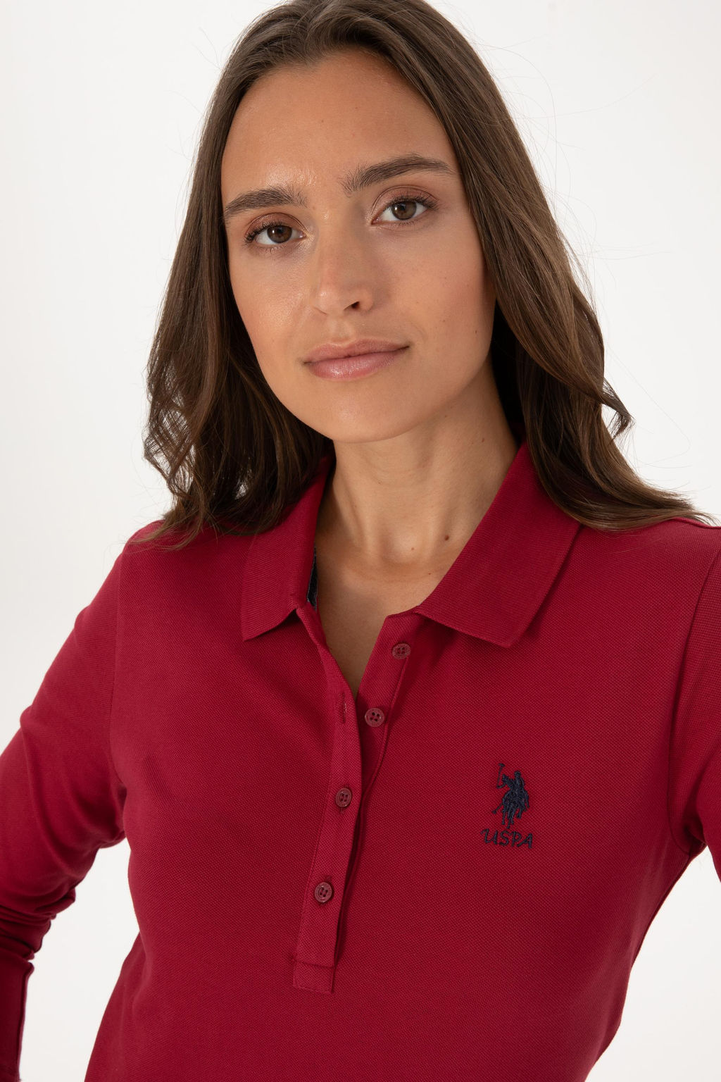 Kad_n Koyu Frambuaz Basic Sweatshirt Sepette S_rpriz _ndirim - U.s. polo assn фото 2