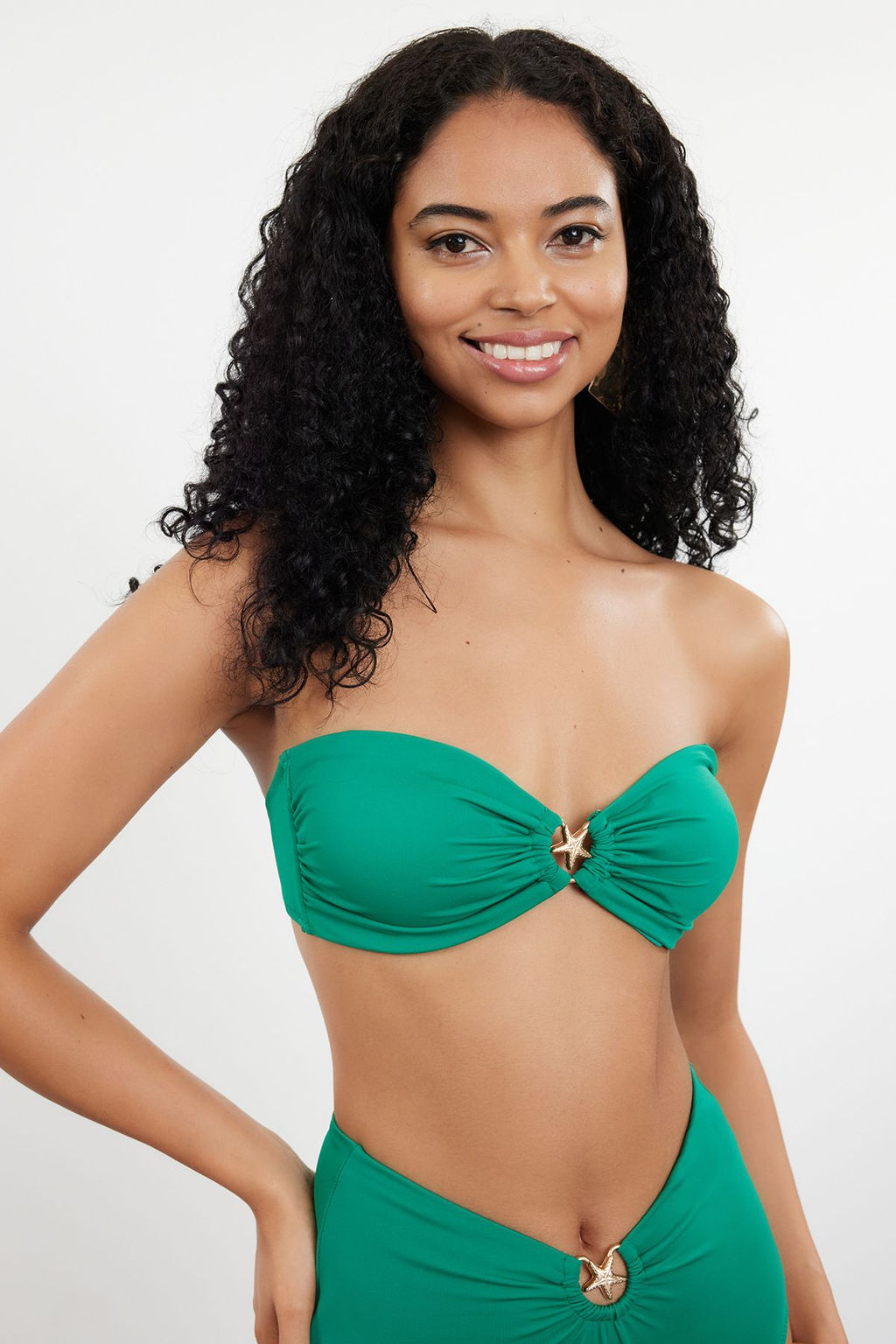 TRENDYOLMILLA K?rm?z? Straplez Premium Aksesuarl? Bikini Ustu TBESS24BU00150  фото 4