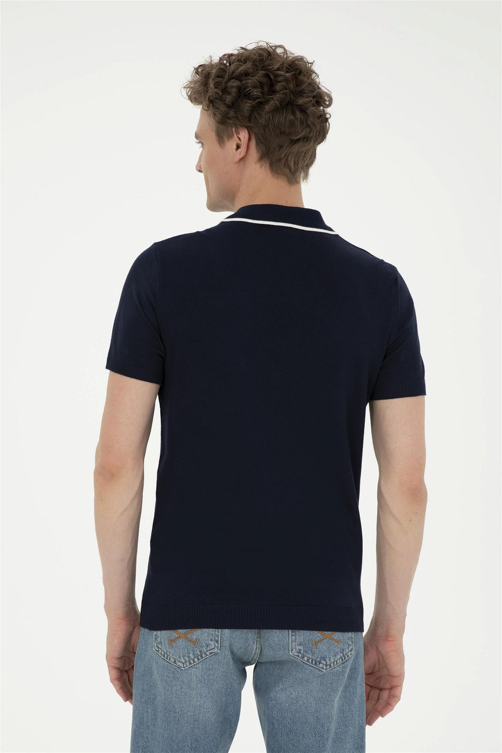 Мужской темно-синий свитер Неожиданная скидка в корзине - U.s. polo assn фото 5