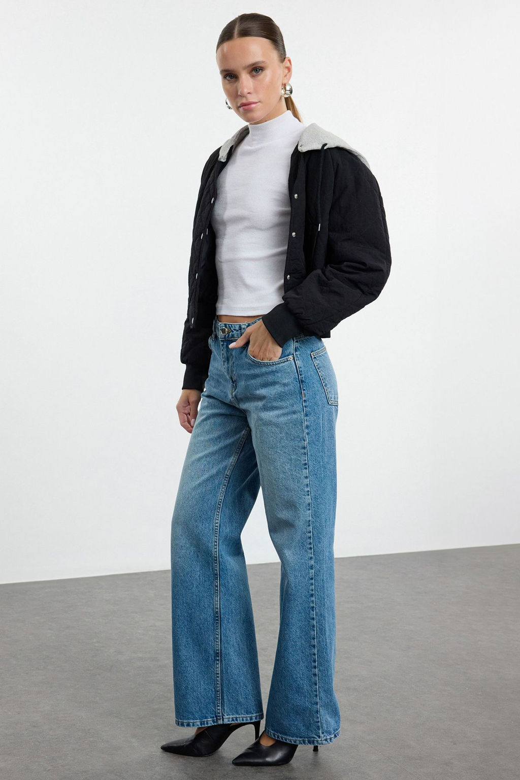 Mavi Dusuk Bel Wide Leg Jeans TWOAW25JE00160