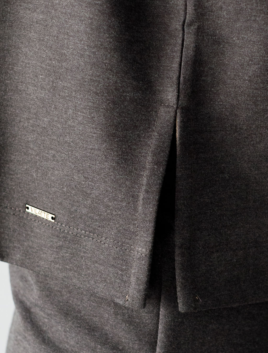 Джемпер из облегченного футера с эластаном - Vilatte фото 2