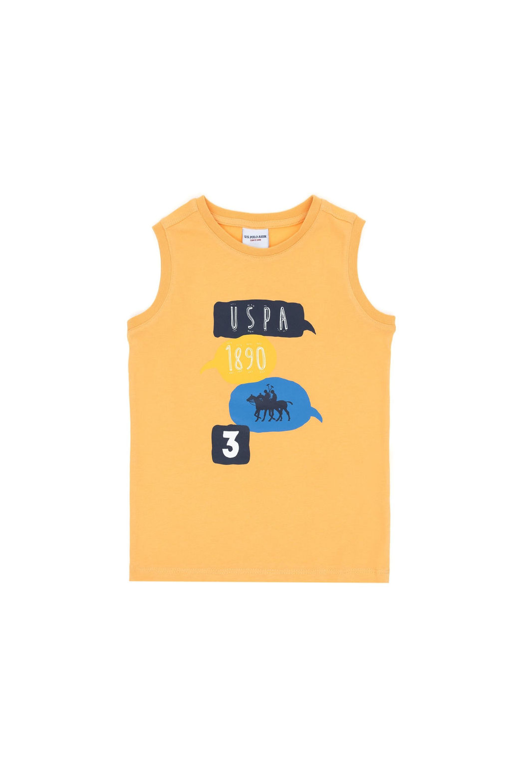 Erkek _ocuk Kavun Kolsuz Bisiklet Yaka Ti__rt Sepette S_rpriz _ndirim - U.s. polo assn фото 6