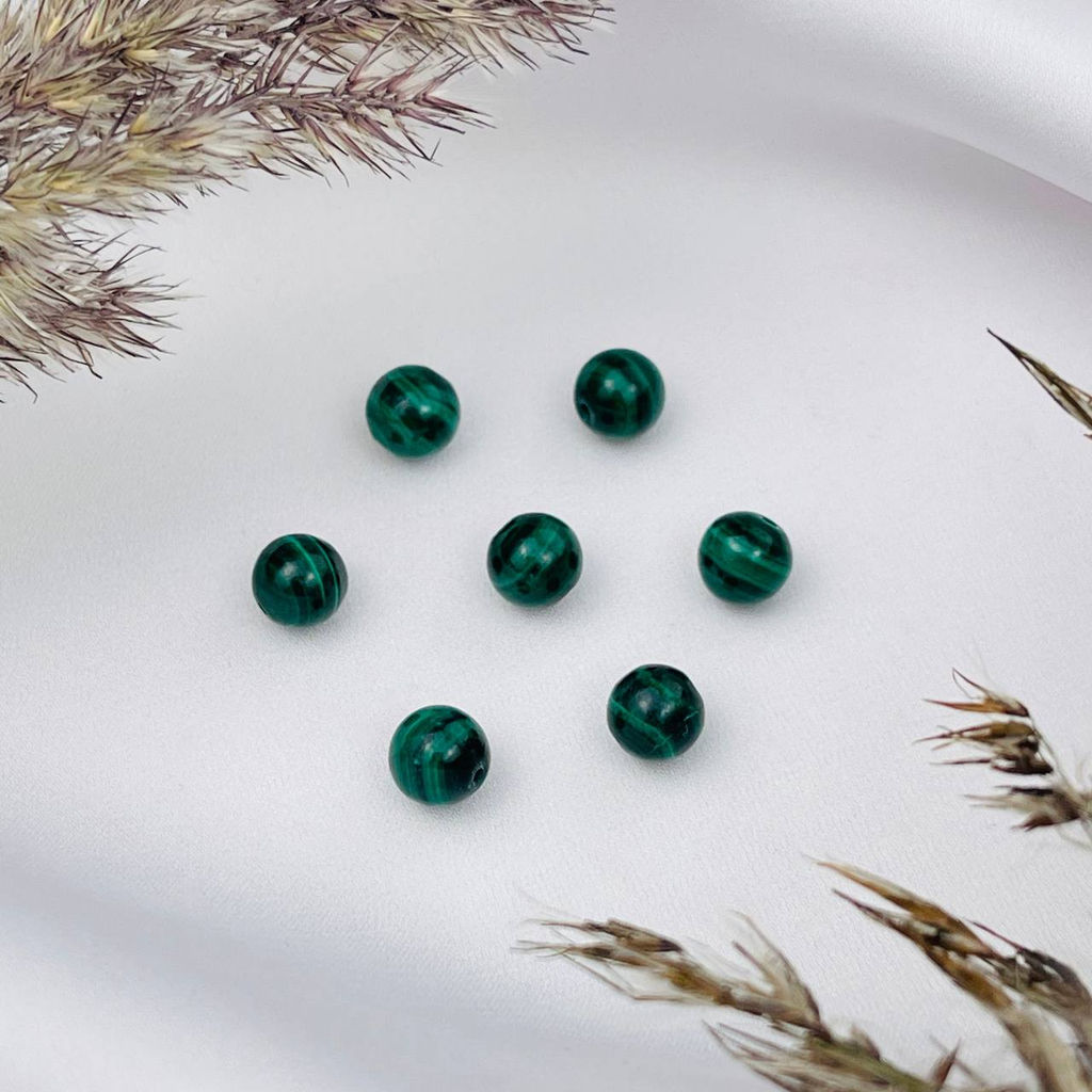 Бусины для украшений из Малахита (5 шт)
