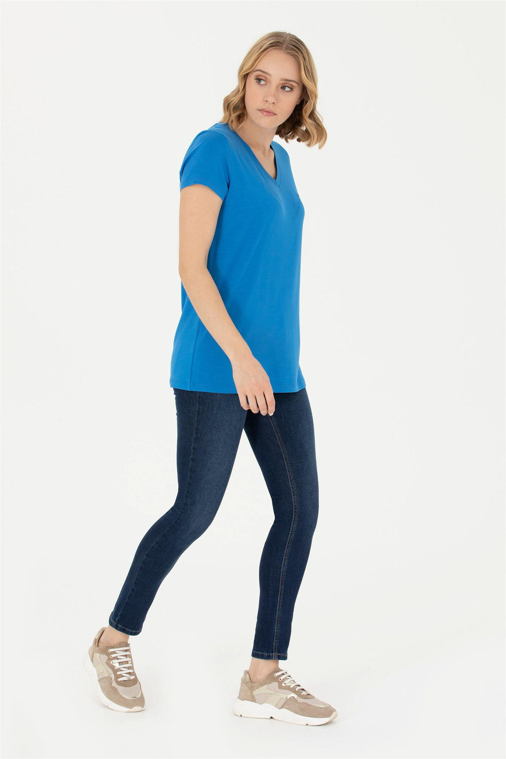 Женская базовая футболка Saks - U.s. polo assn фото 4