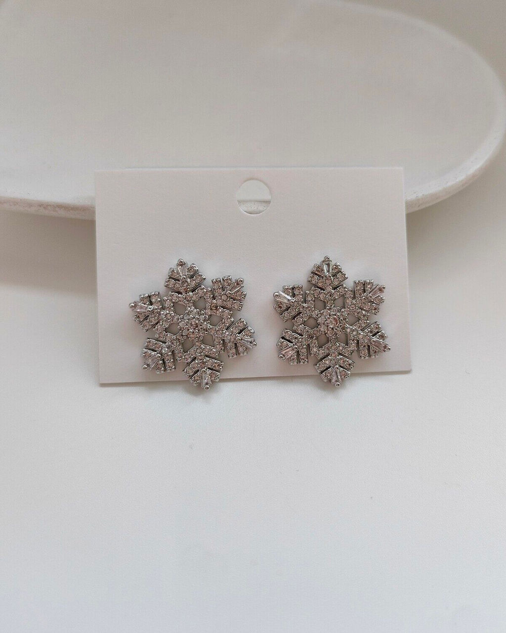 Серьги Снежинки