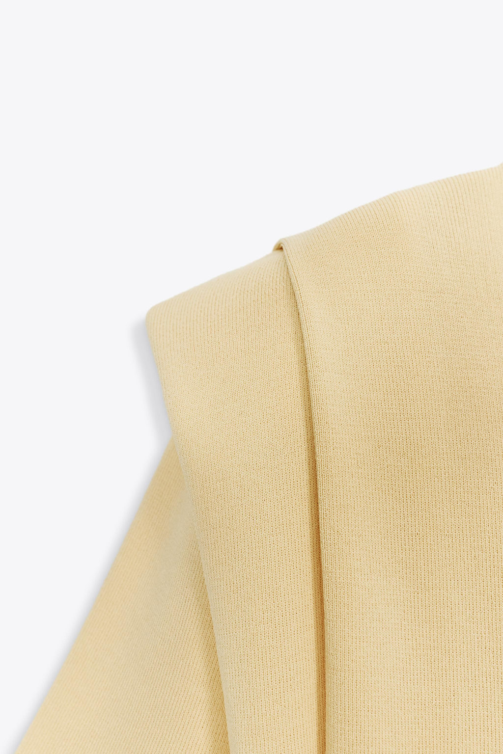 KNIT TOP WITH SHOULDER PADS - Zara фото 8