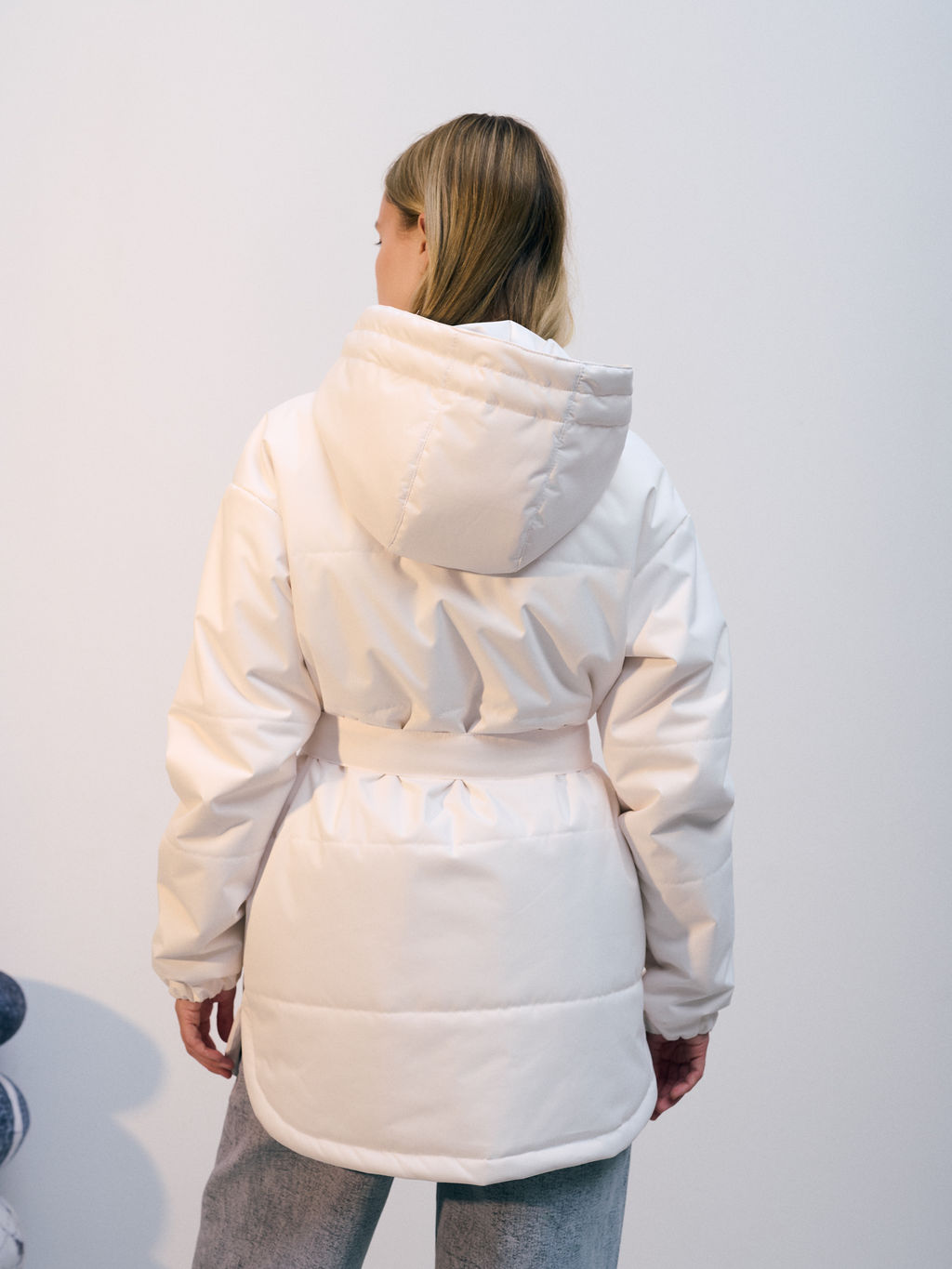 Куртка зимняя "Эмми" молочный
