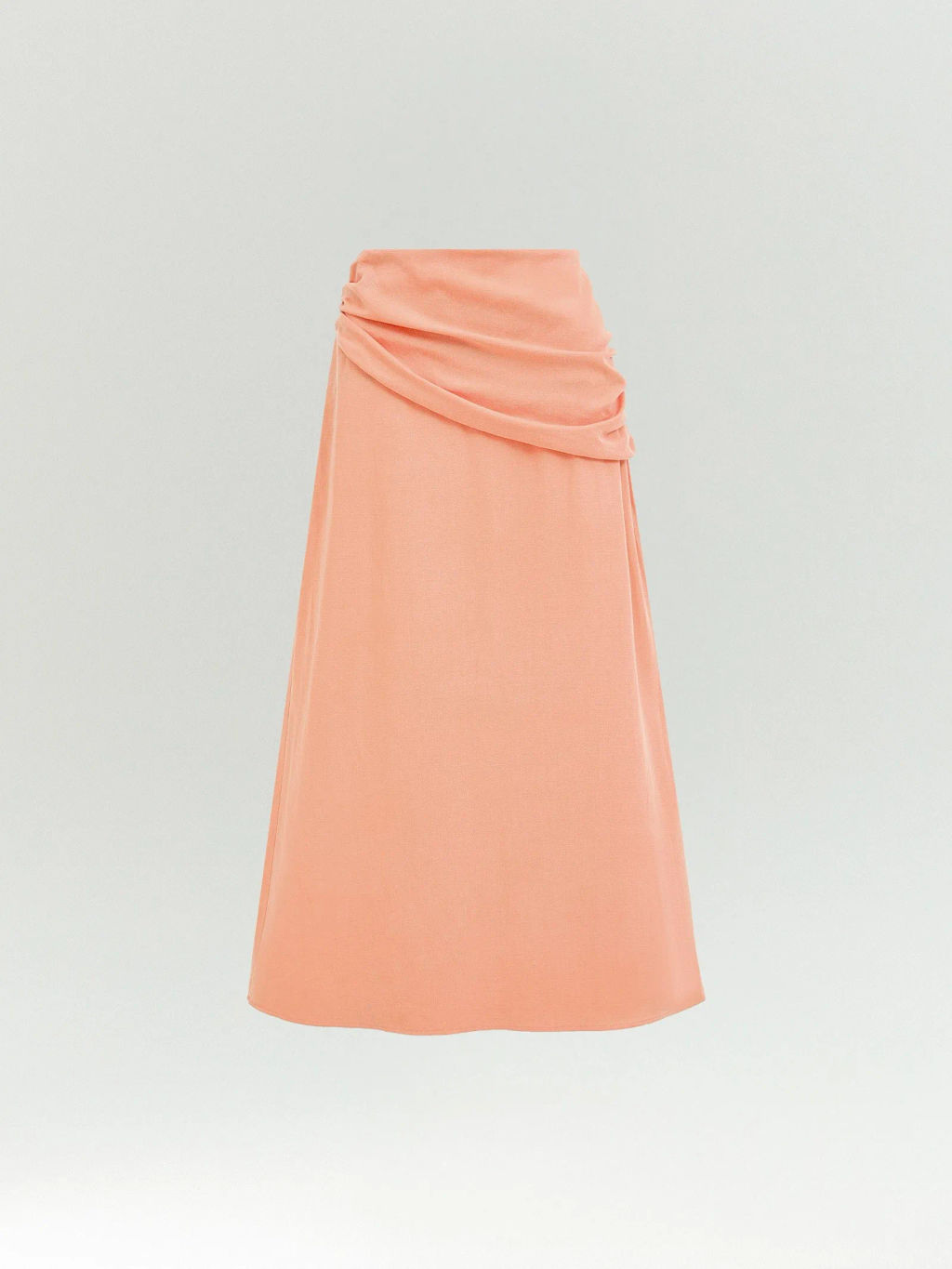 ЕМКА / Юбка миди со сборкой из тенсела - Emka фото 6