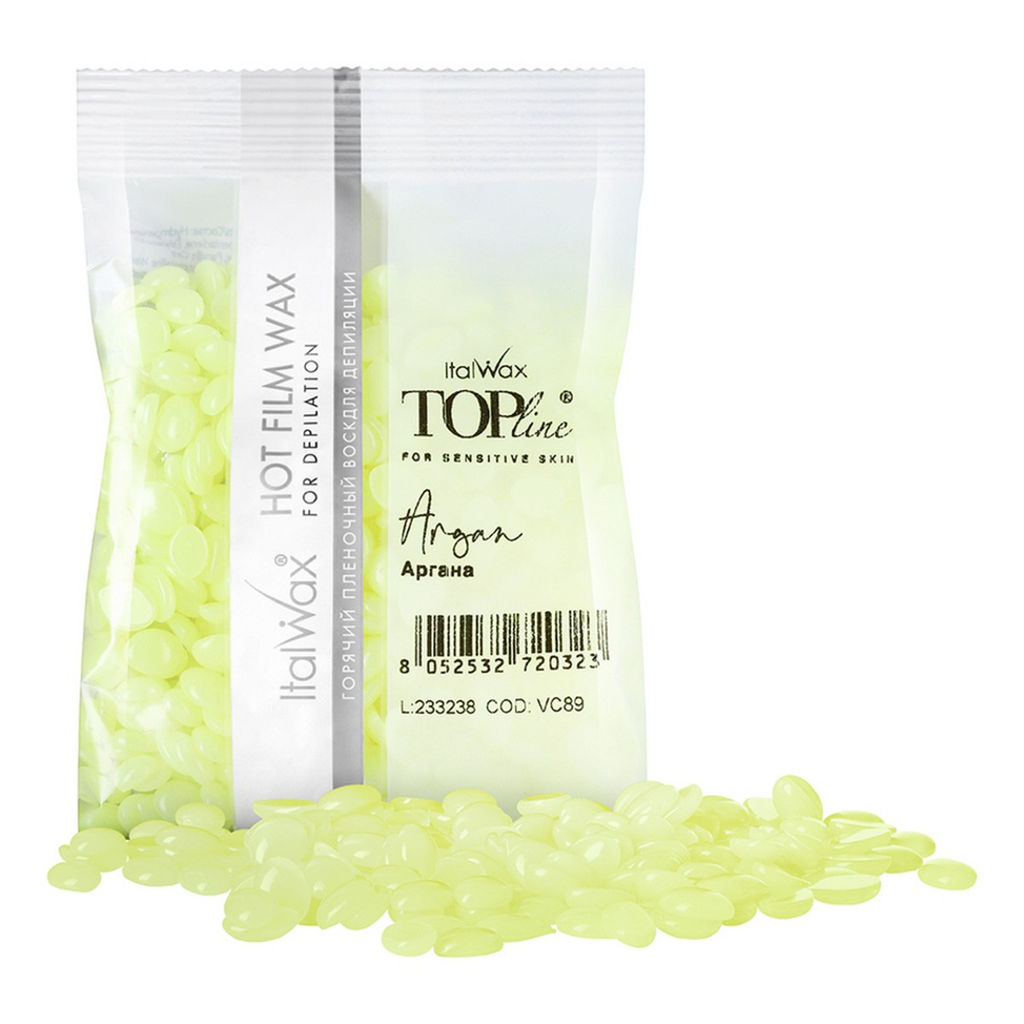 Ital Wax Воск горячий пленочный для депиляции Аргана в гранулах / Top Line Argan, 100 г - Italwax фото 2