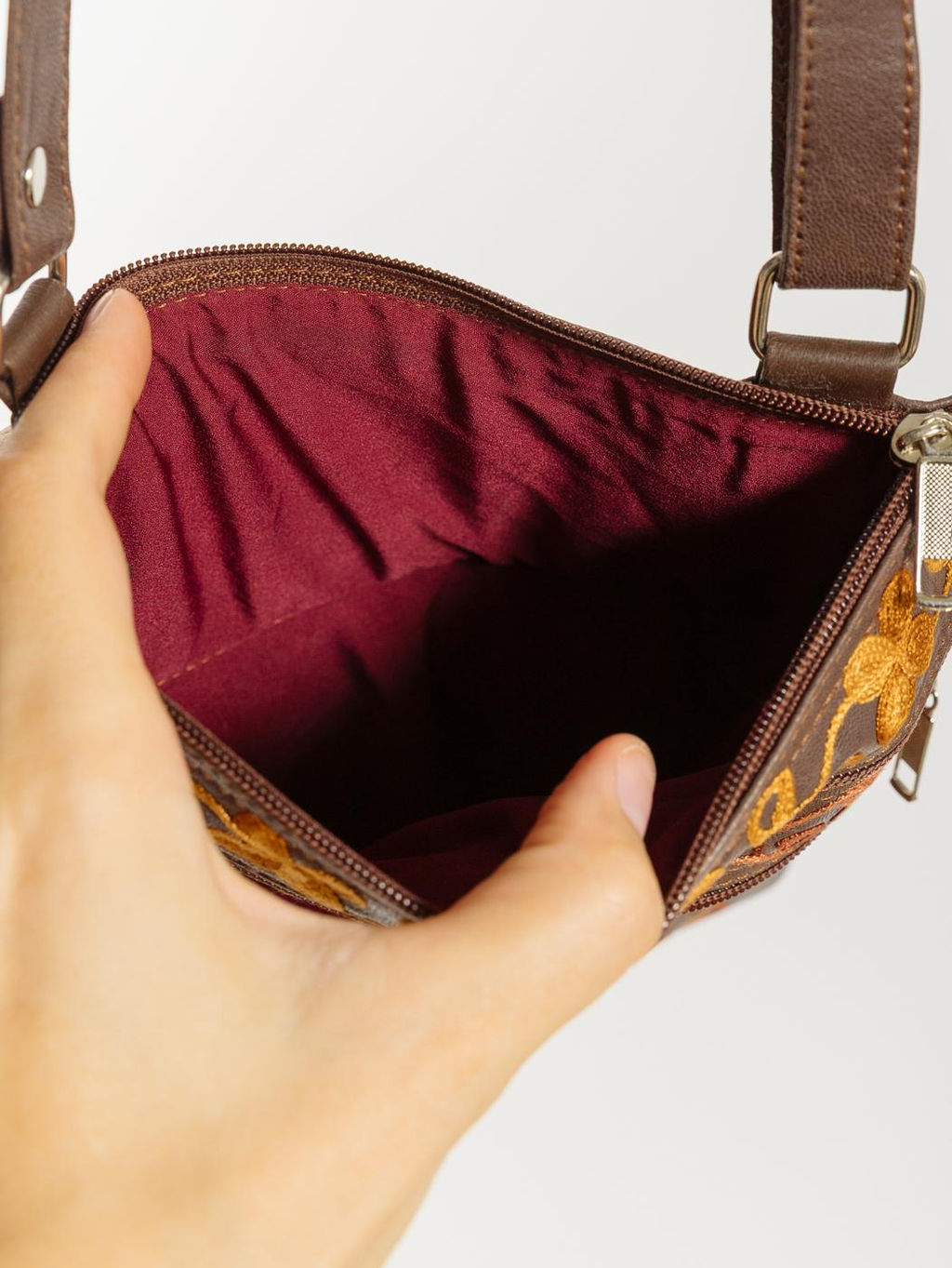 Сумка натуральная кожа через плечо №1114/62 - Ганг фото 6