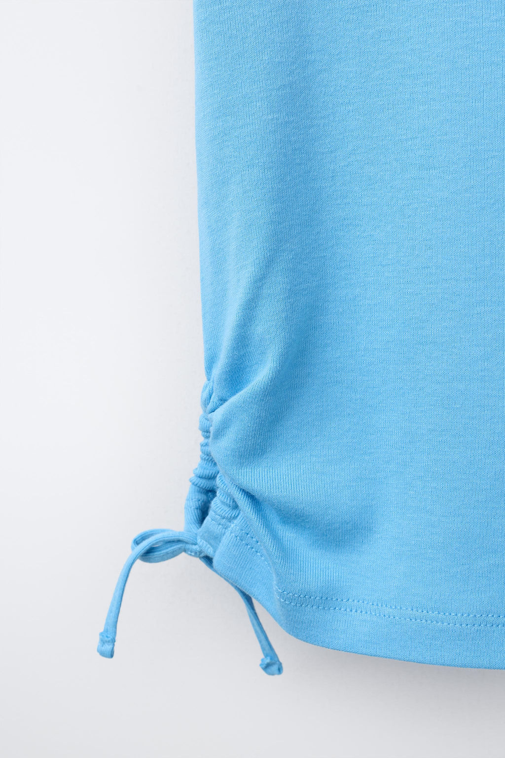 CAMISETA CON MODAL CUT OUT LAZOS / Azul - Zara фото 4