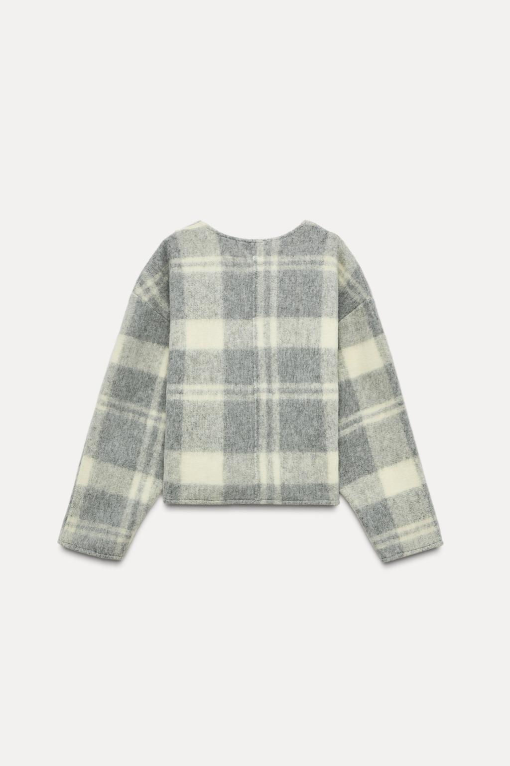 SOFT CHECK SWEATSHIRT - Zara фото 4