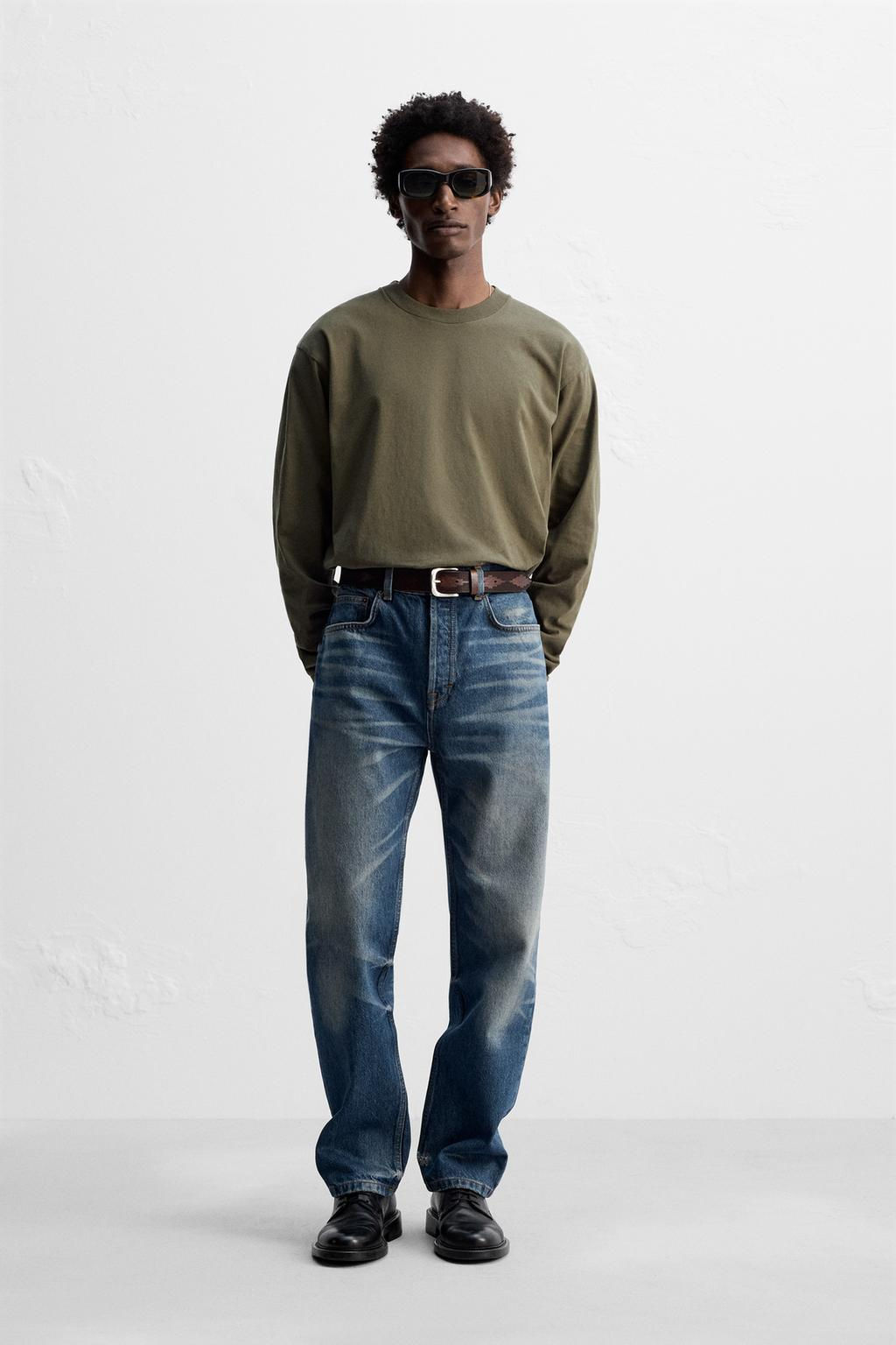 MEDIUM WEIGHT LONG SLEEVE T-SHIRT - Zara фото 10