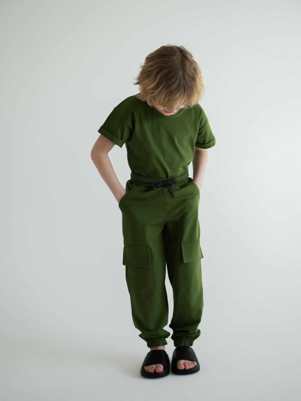 Брюки карго, хаки - Lesi kids фото 29