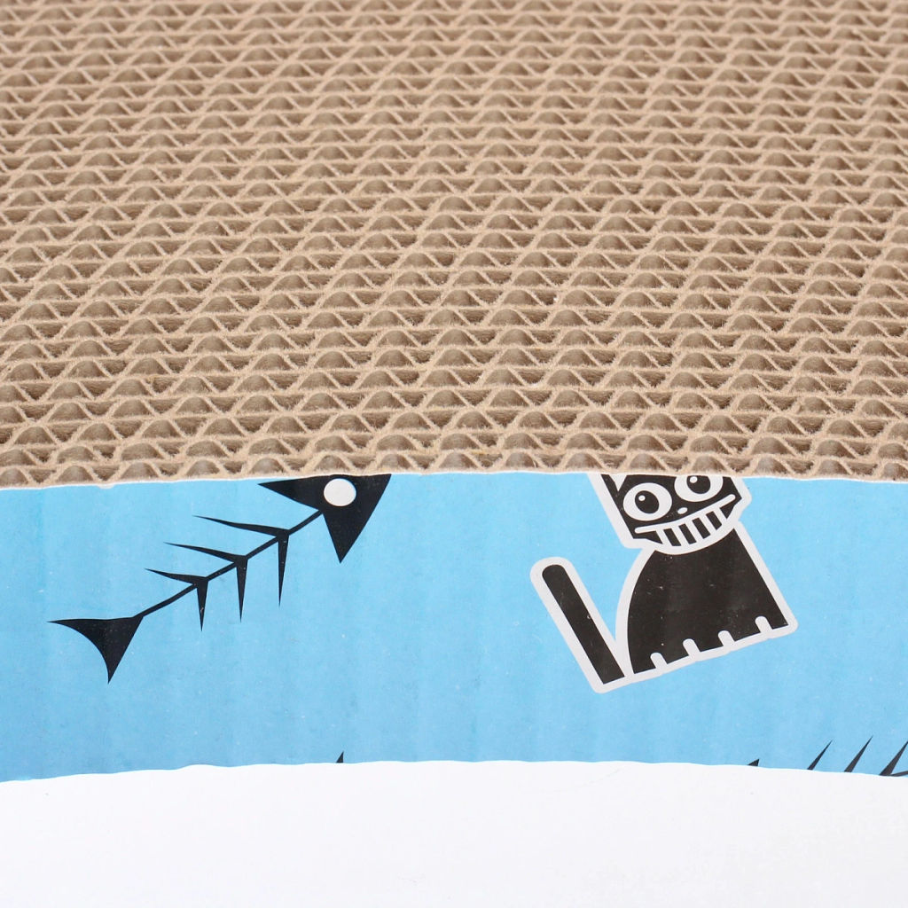 Когтеточка - лежанка "Царапкий Рай", цвет голубой, 43*21,3*4,5см